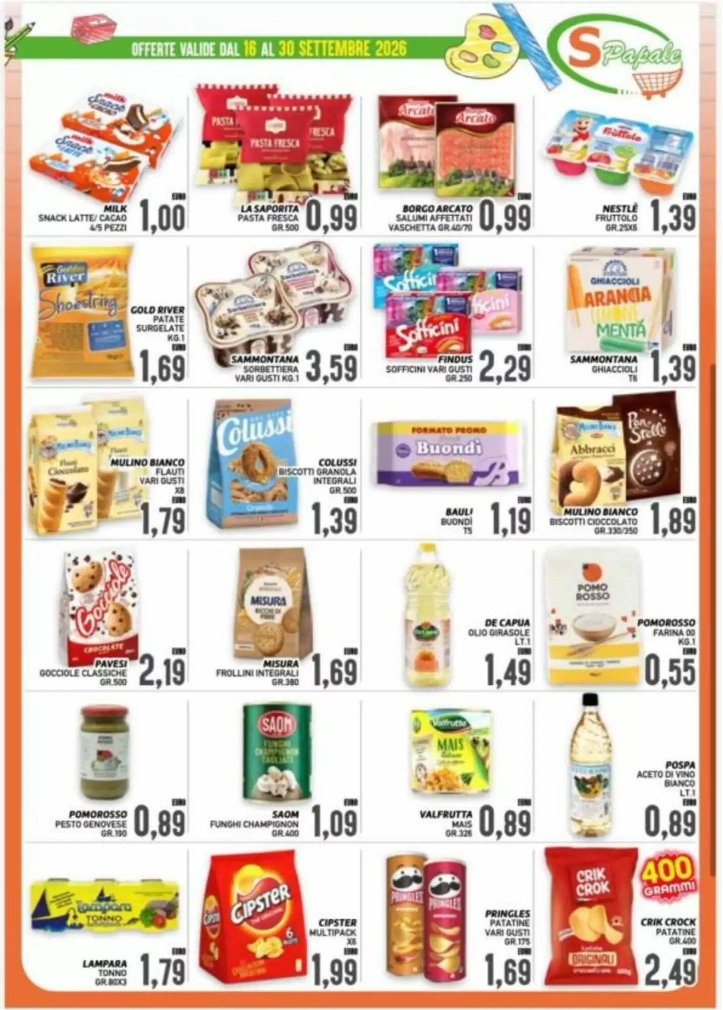 Volantino promozionale Supermercato Papale  valide dal 16/09/2026 - Pagina 3.