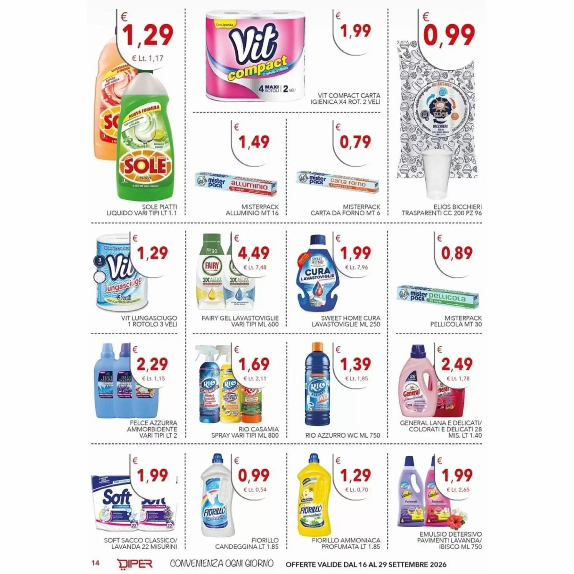 Volantino promozionale Diper  valide dal 16/09/2026 - Pagina 14.