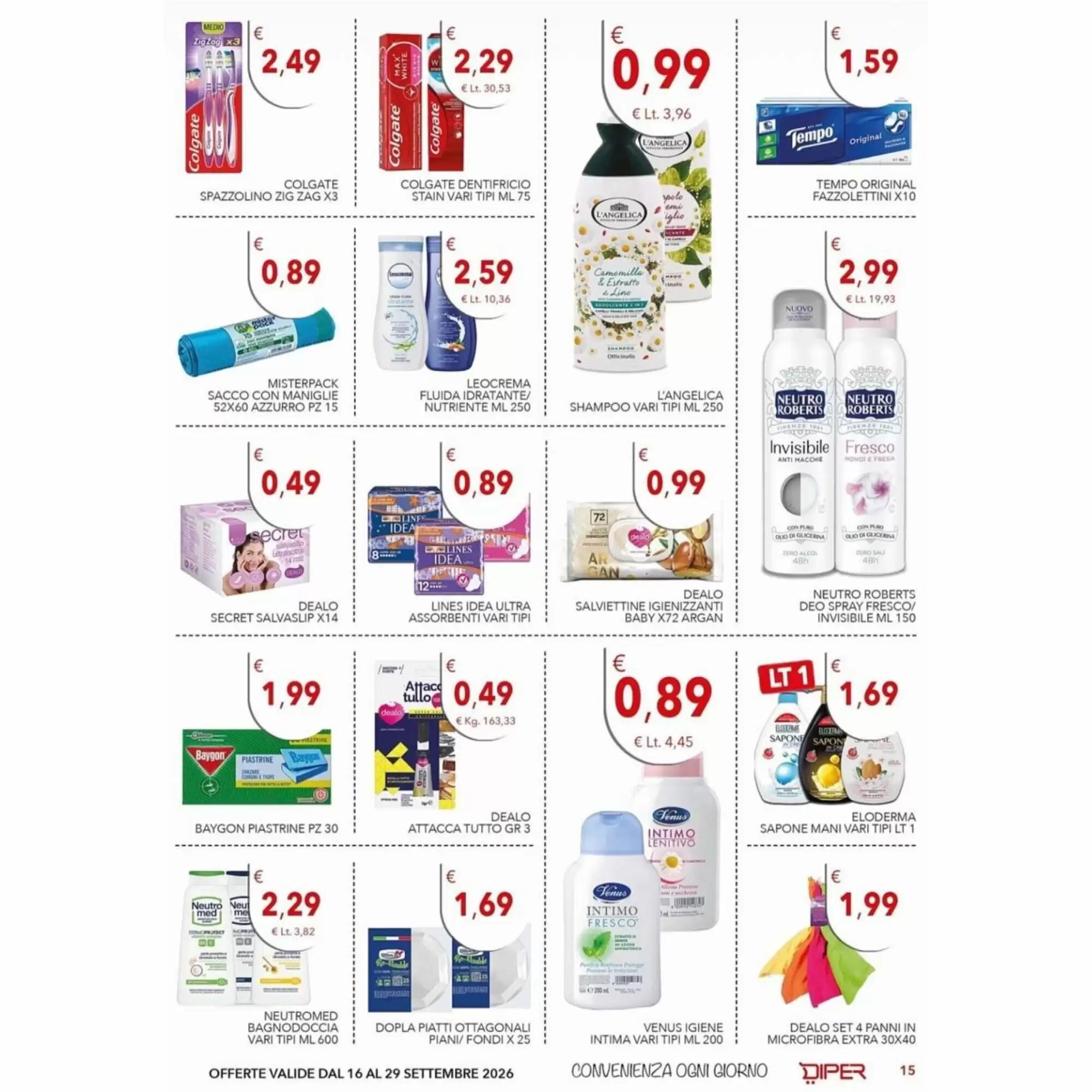 Volantino promozionale Diper  valide dal 16/09/2026 - Pagina 15.