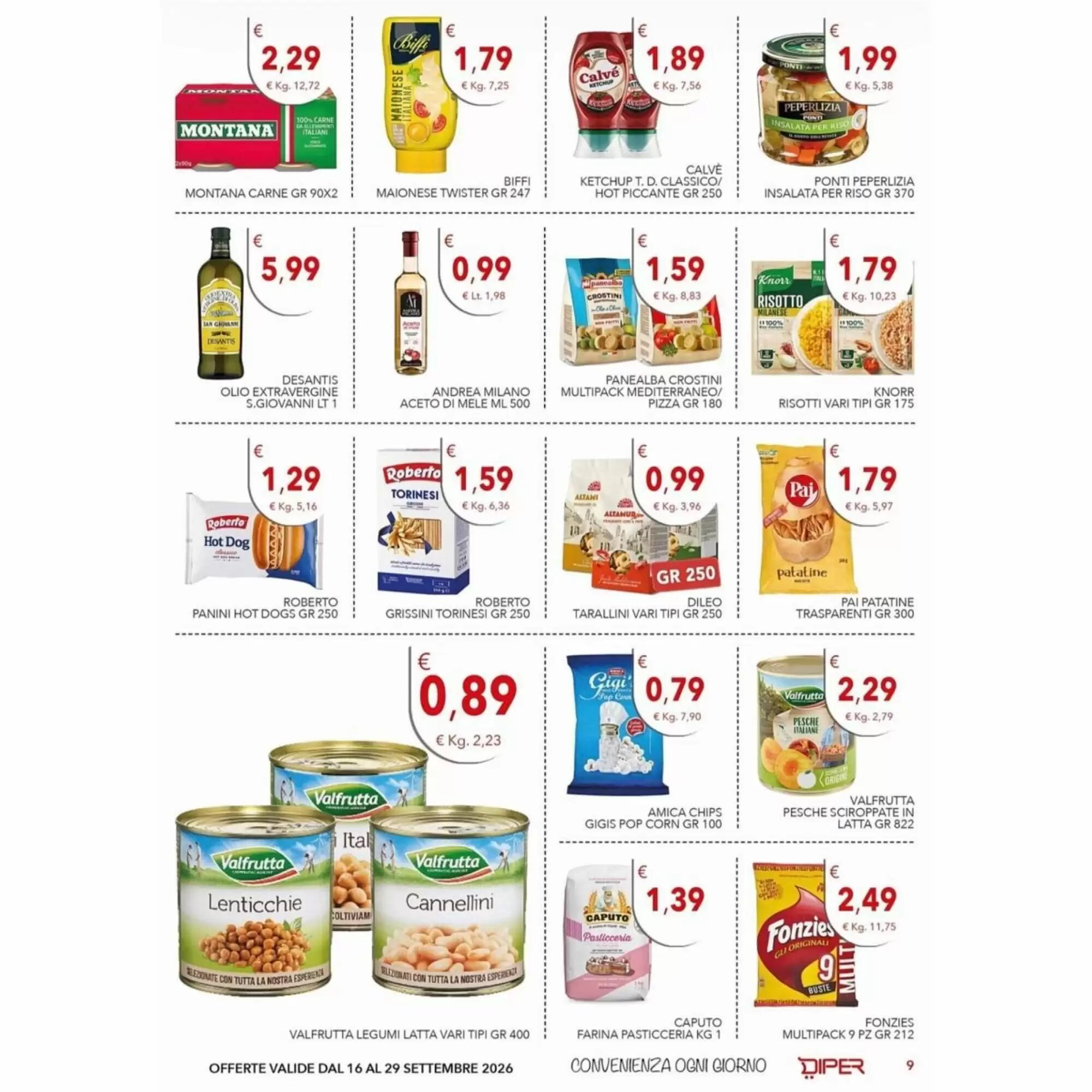Volantino promozionale Diper  valide dal 16/09/2026 - Pagina 9.