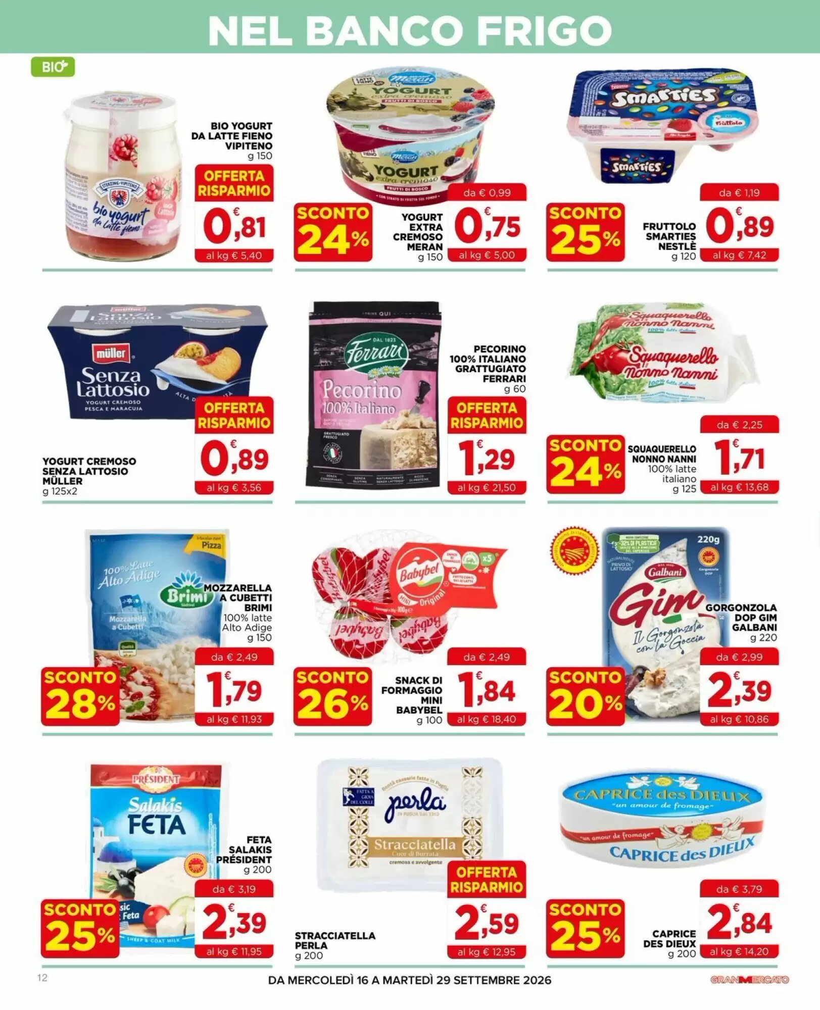 Volantino promozionale Gran mercato  valide dal 16/09/2026 - Pagina 12.