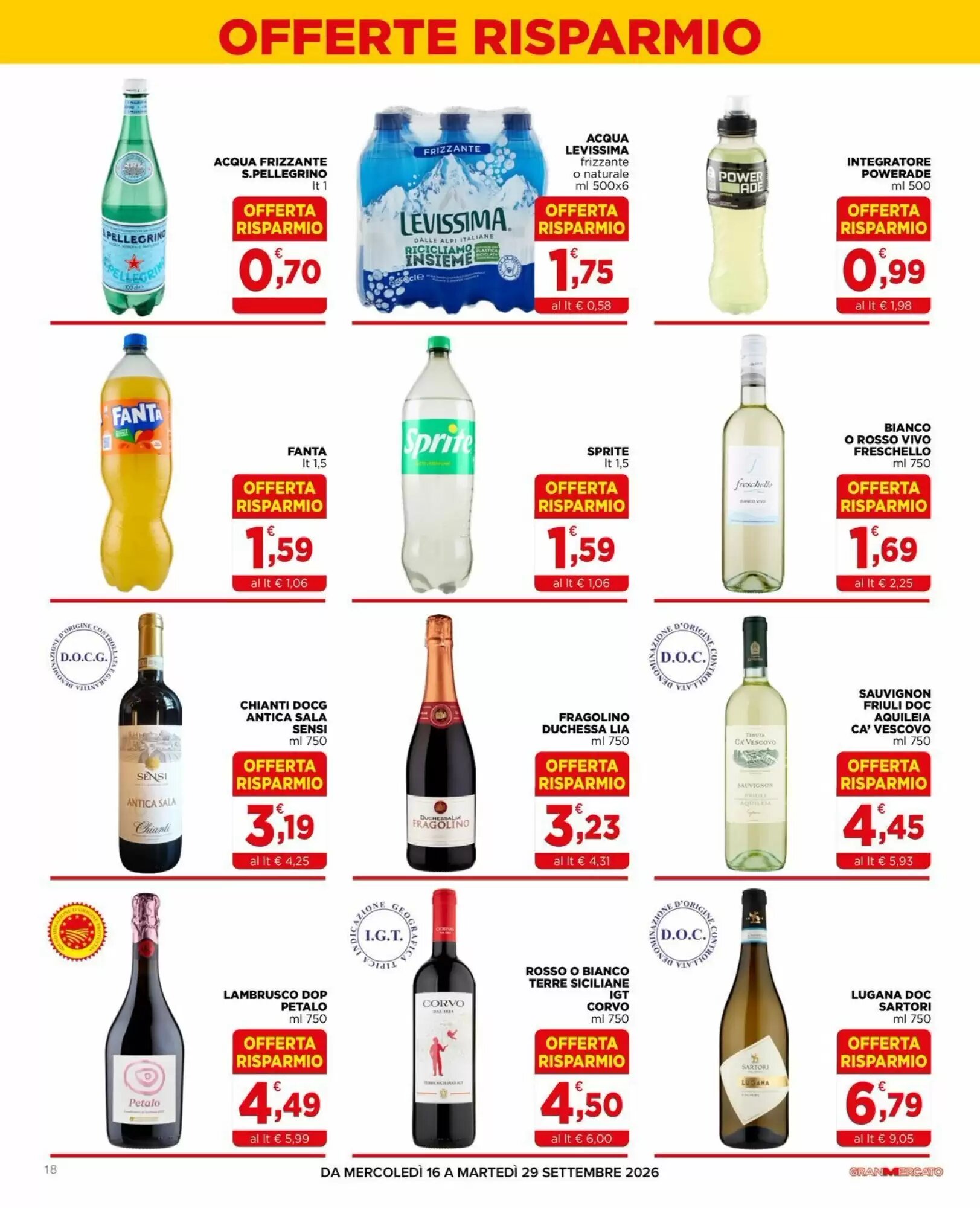 Volantino promozionale Gran mercato  valide dal 16/09/2026 - Pagina 18.