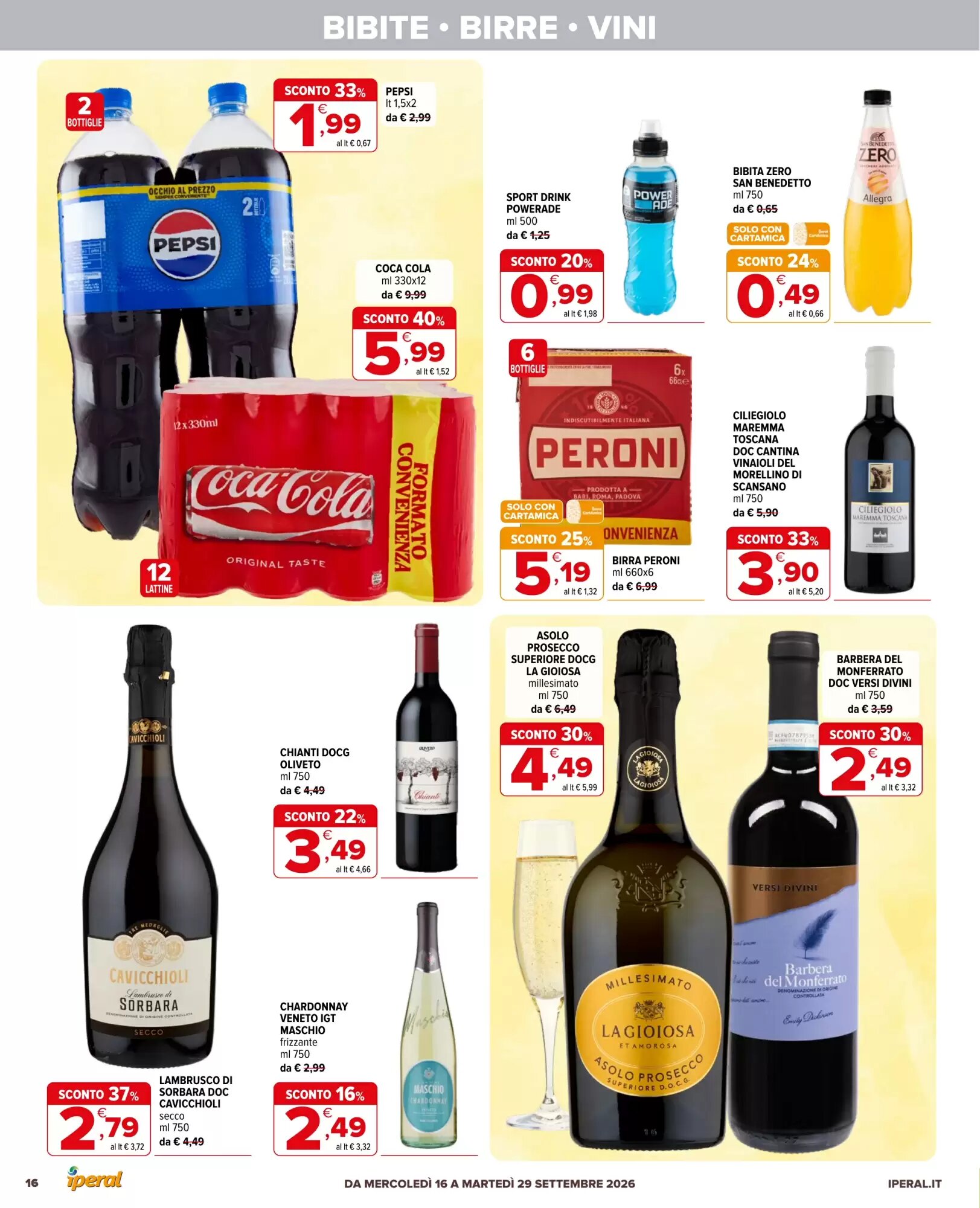 Volantino promozionale Iperal  valide dal 16/09/2026 - Pagina 16.
