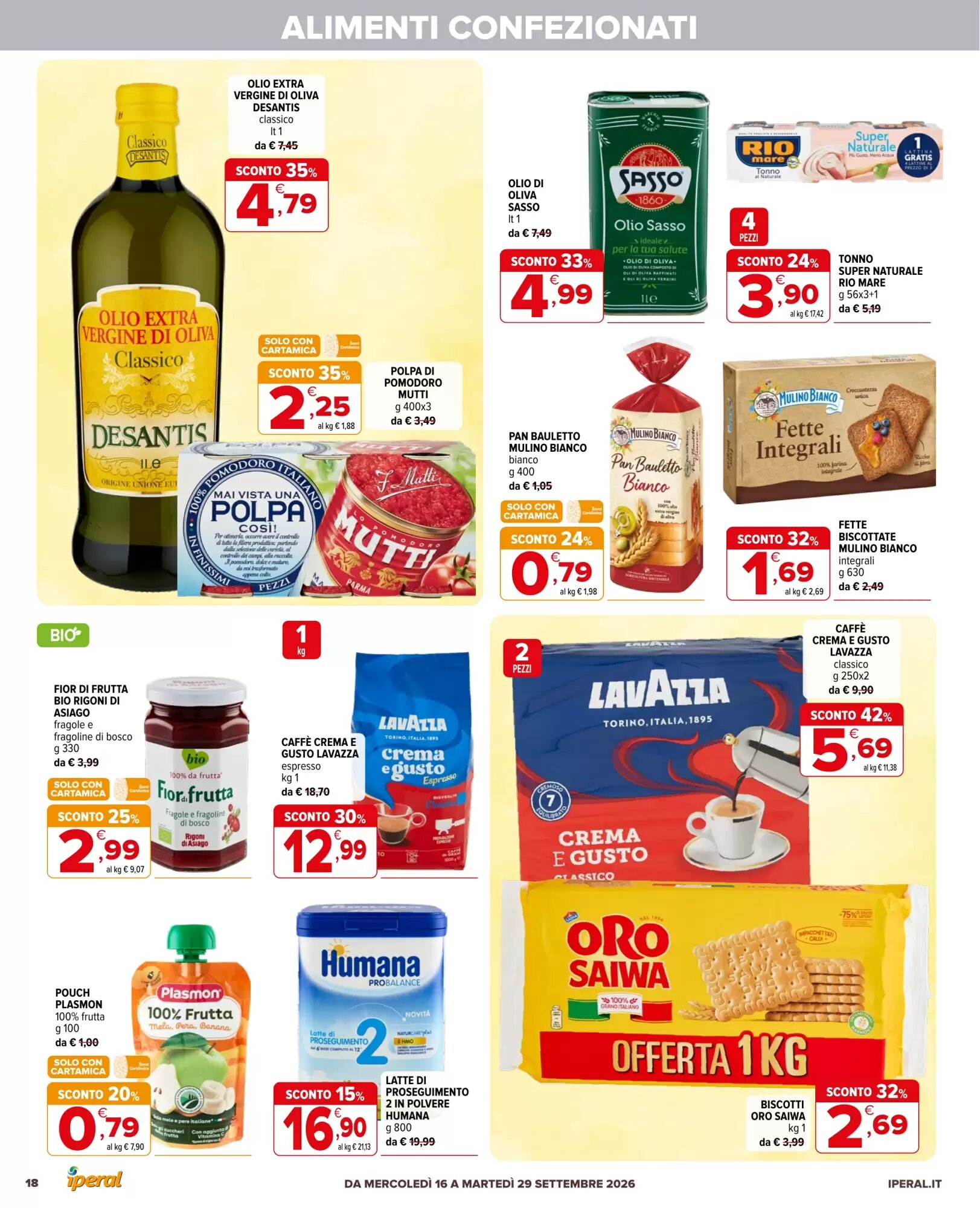 Volantino promozionale Iperal  valide dal 16/09/2026 - Pagina 18.