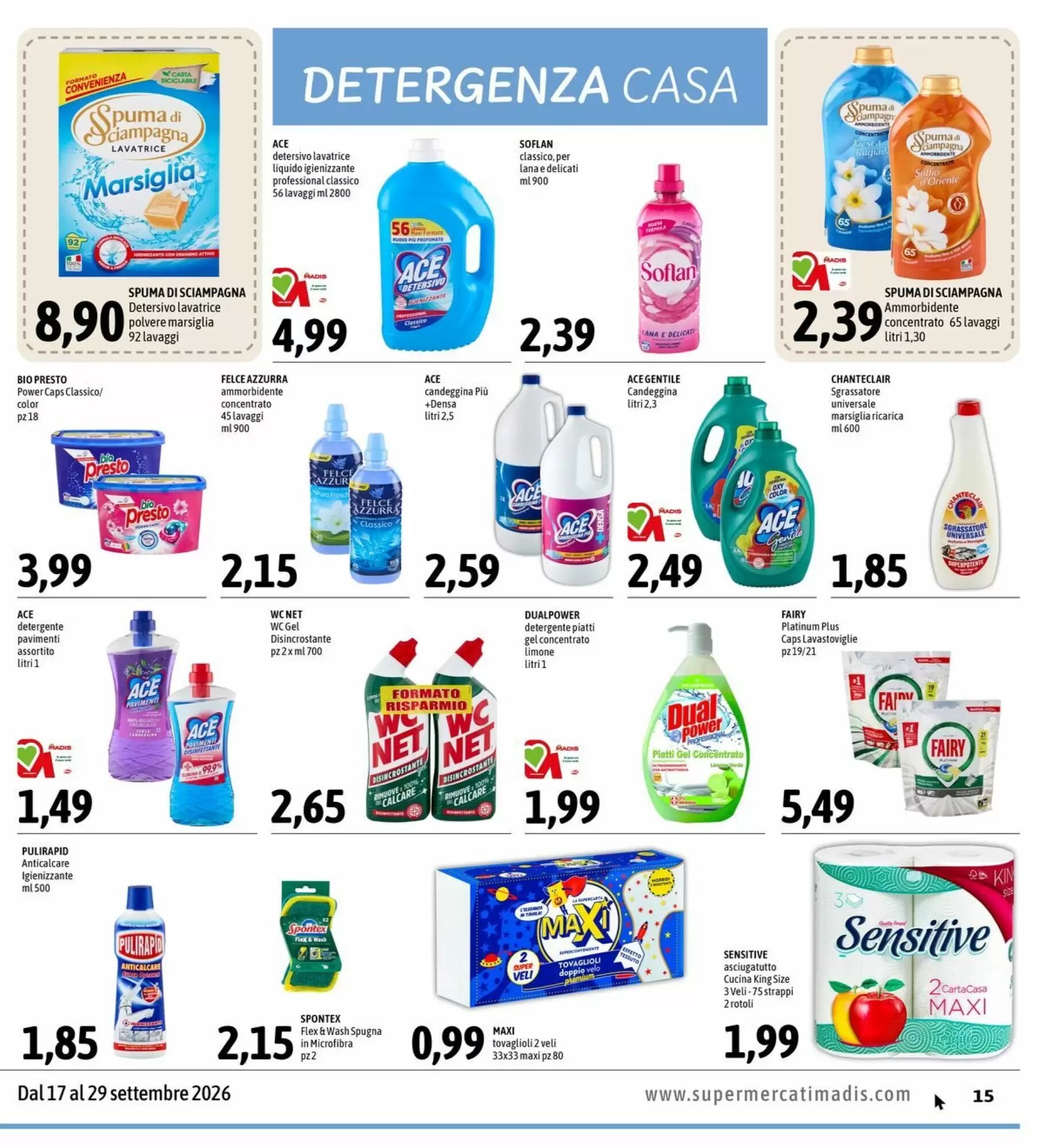 Volantino promozionale Madis  valide dal 17/09/2026 - Pagina 19.