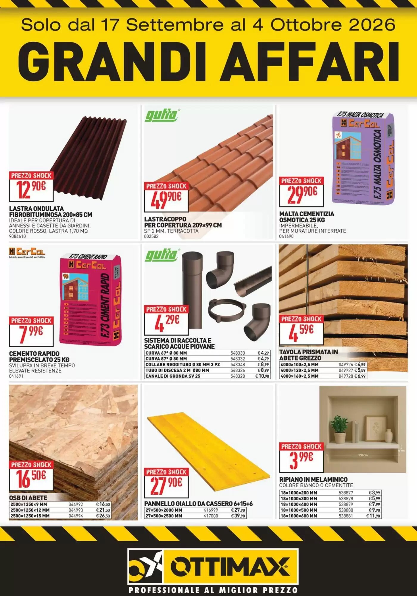 Volantino promozionale Ottimax  valide dal 17/09/2026 - Pagina 1.