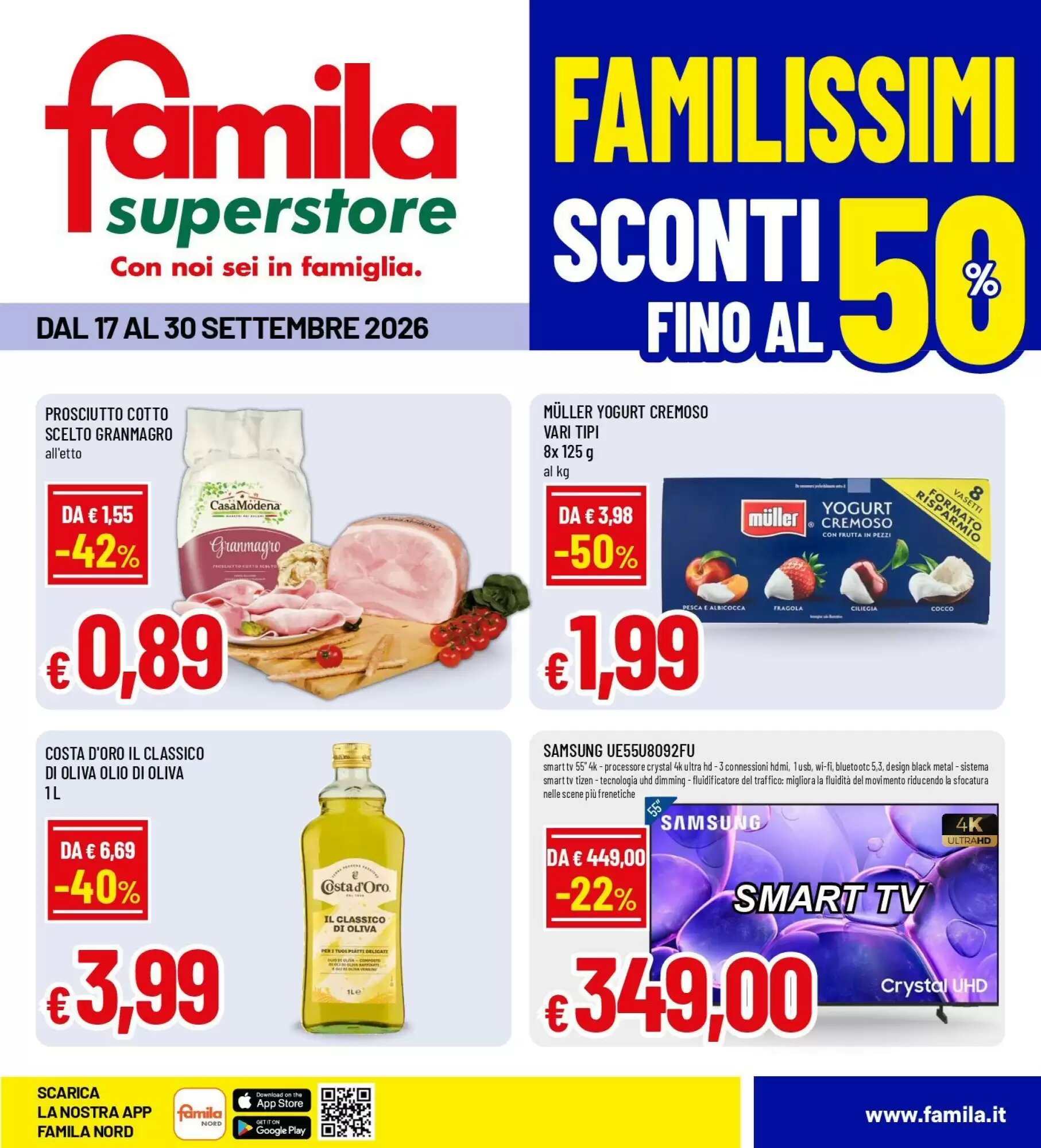 Volantino promozionale Famila Superstore valide dal 17/09/2026 - Pagina 1.