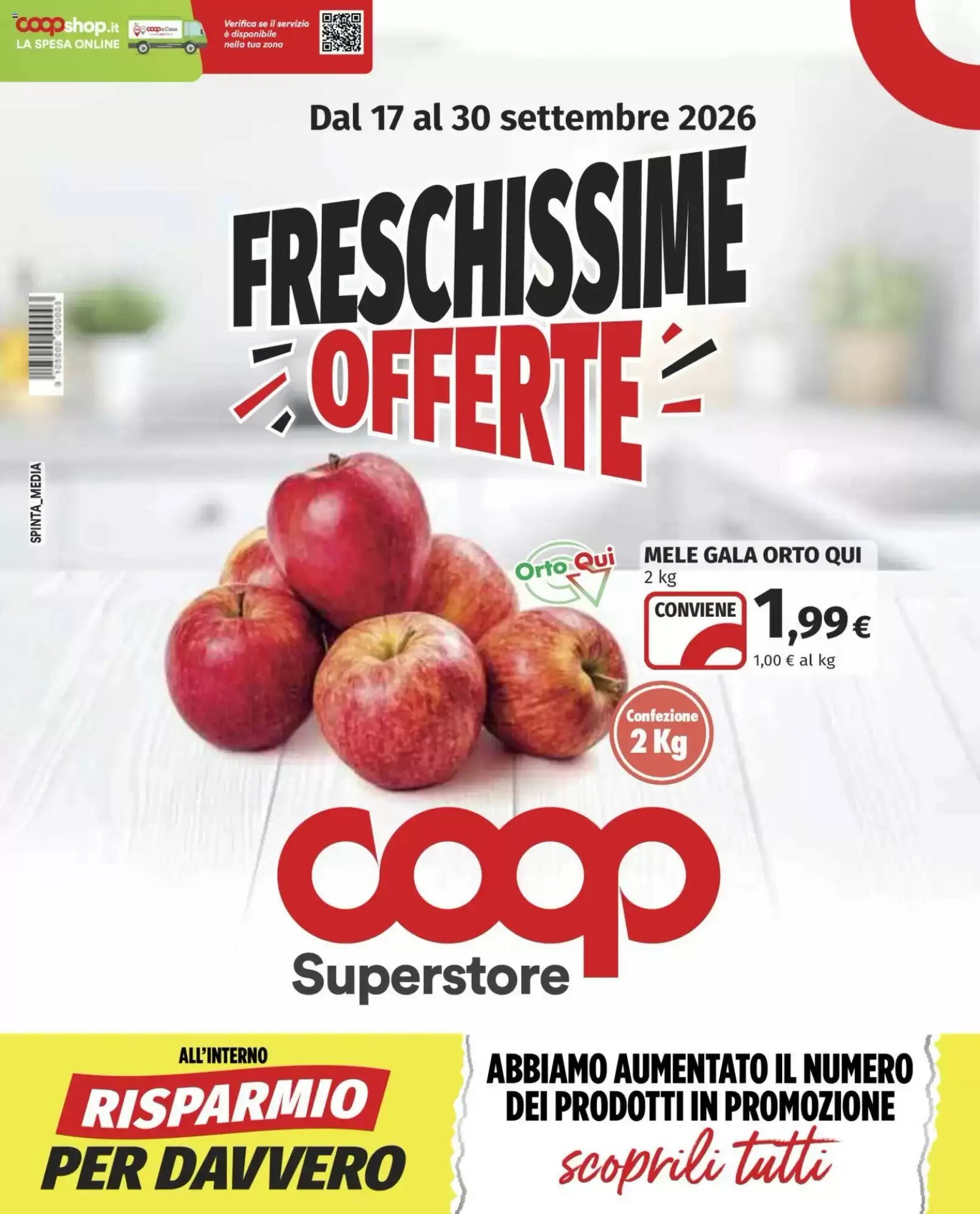 Volantino promozionale Coop Superstore  valide dal 17/09/2026 - Pagina 1.