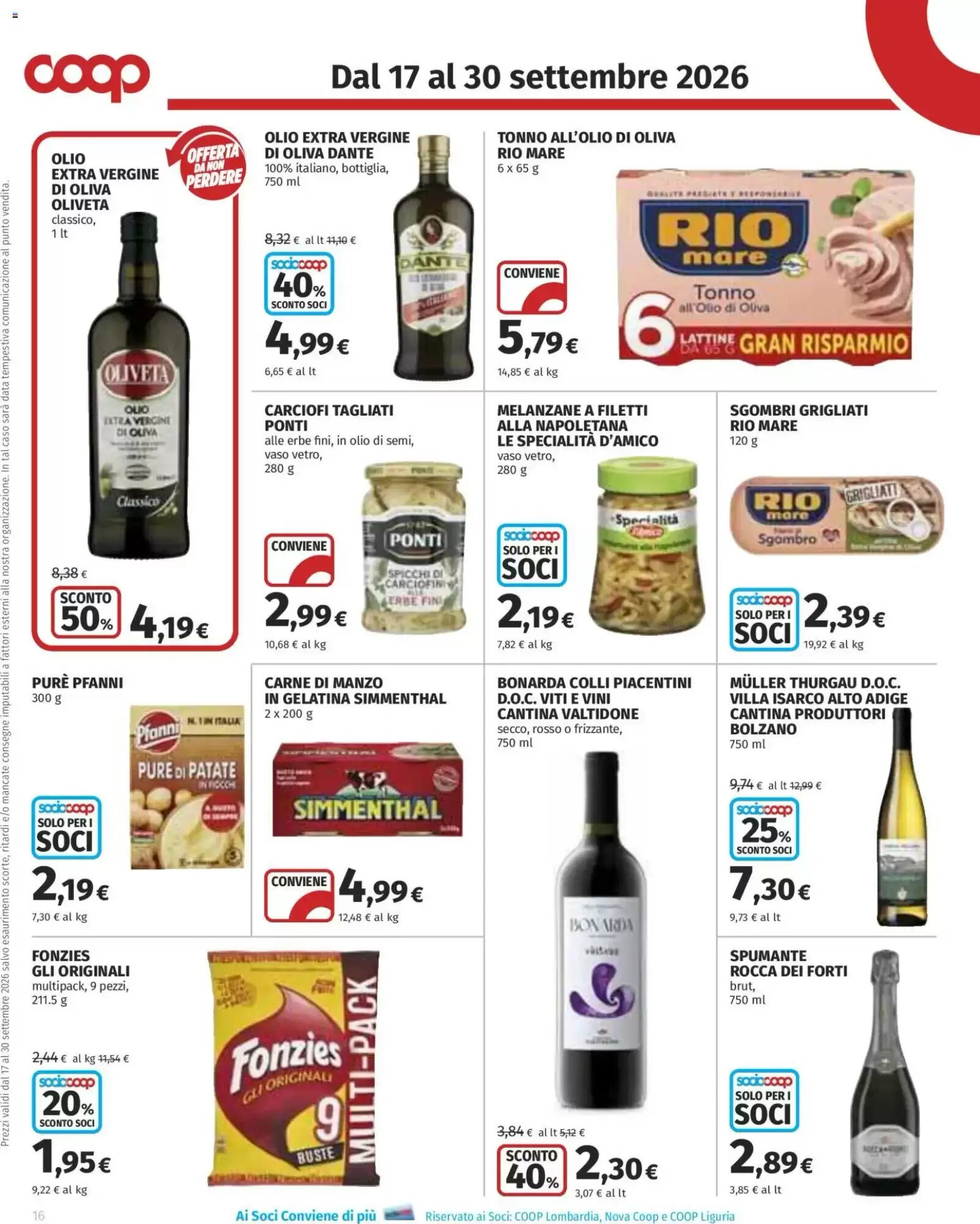 Volantino promozionale Coop Superstore  valide dal 17/09/2026 - Pagina 16.