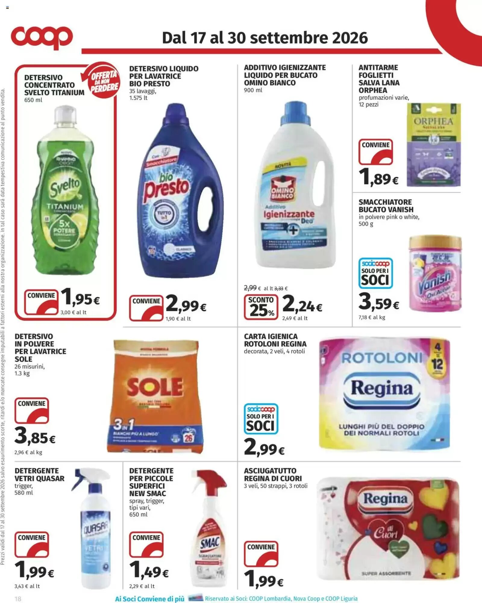 Volantino promozionale Coop Superstore  valide dal 17/09/2026 - Pagina 18.