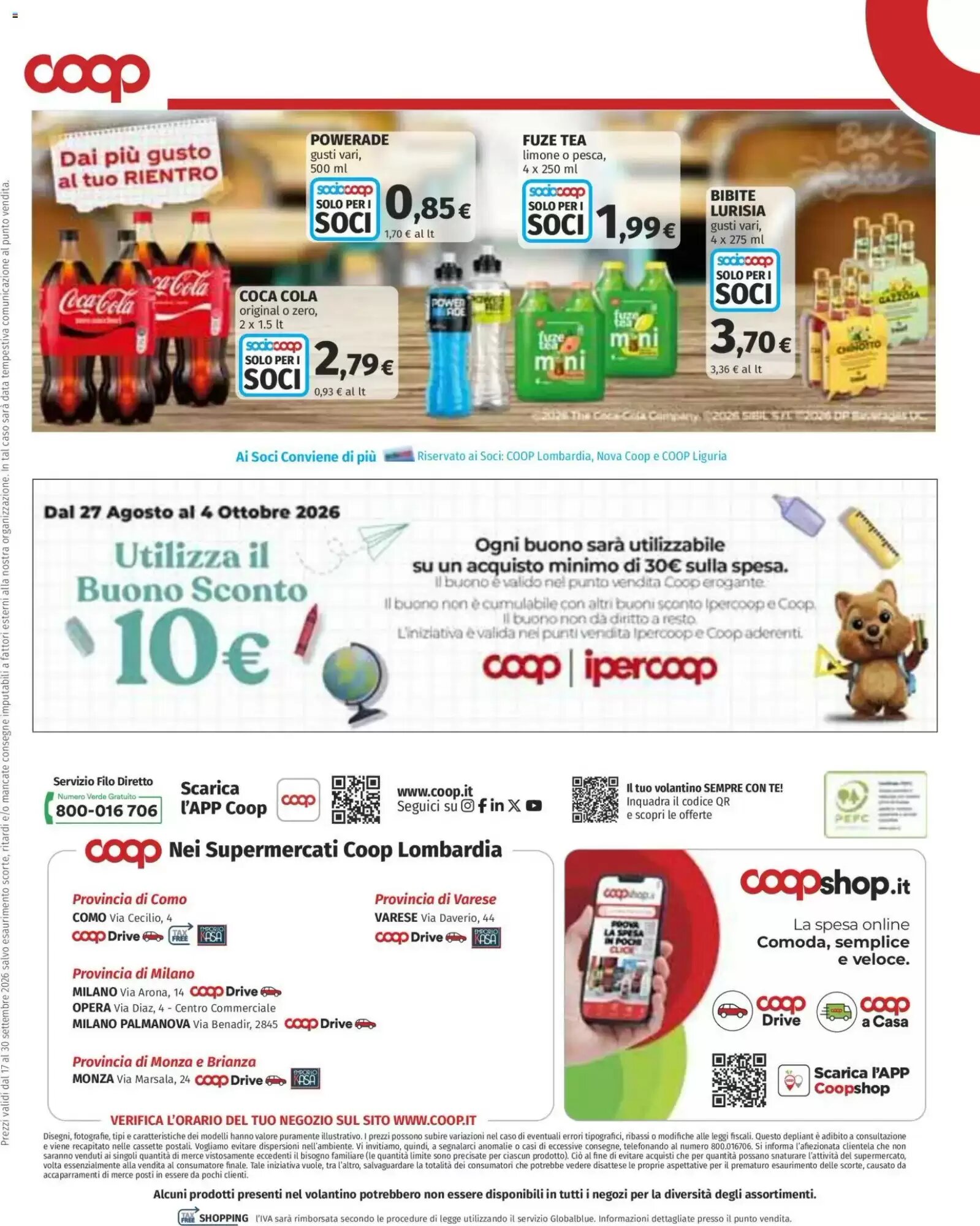 Volantino promozionale Coop Superstore  valide dal 17/09/2026 - Pagina 26.