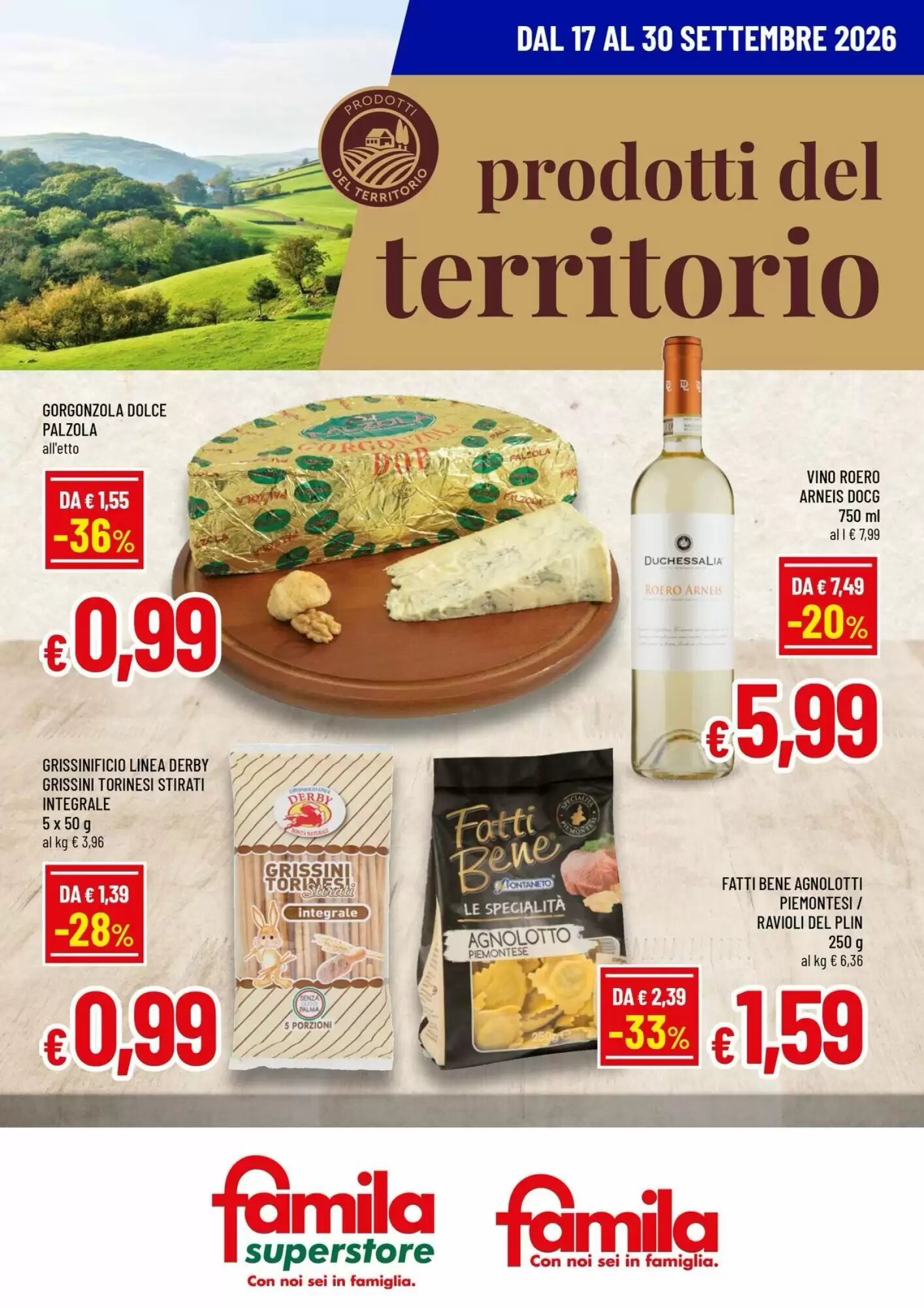 Volantino promozionale Famila Superstore valide dal 17/09/2026 - Pagina 1.