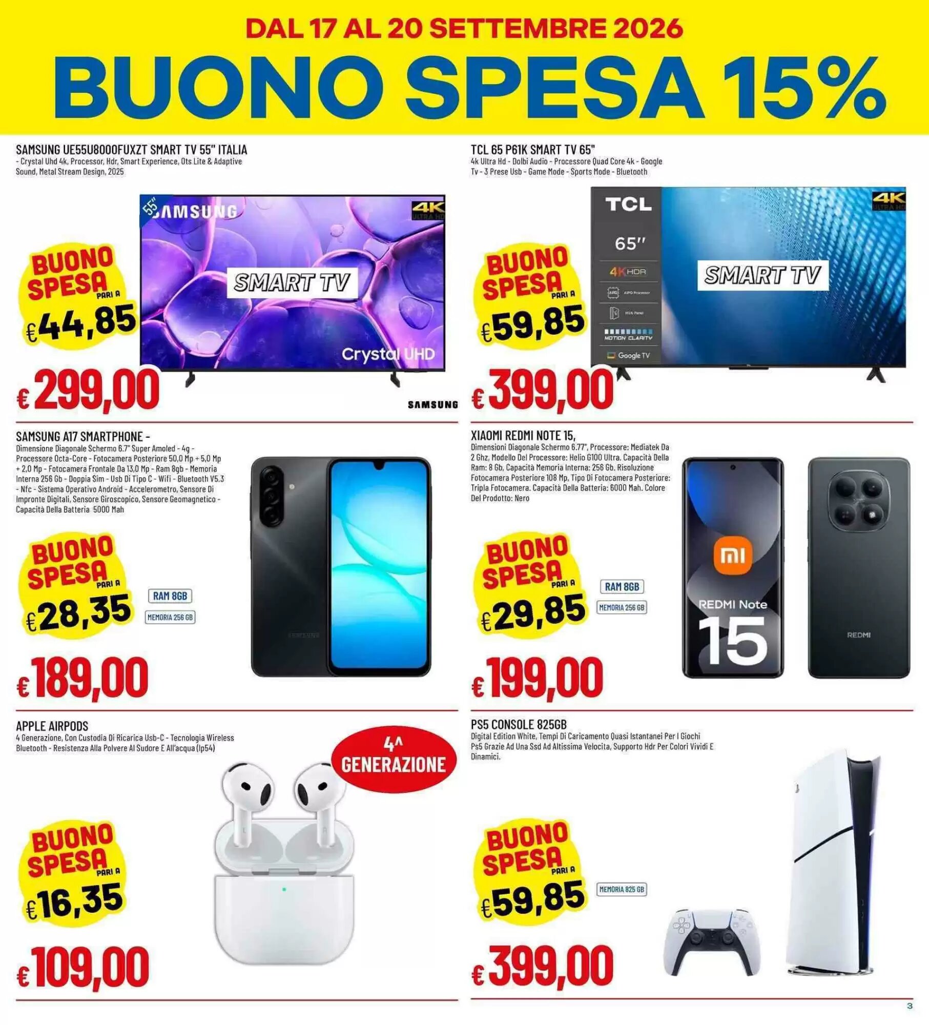 Volantino promozionale Galassia  valide dal 17/09/2026 - Pagina 3.