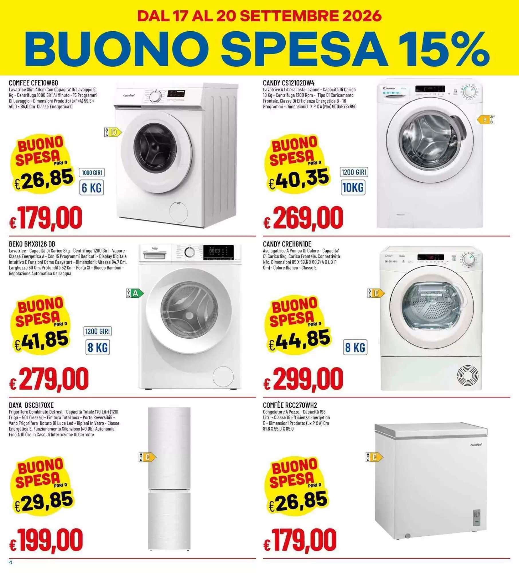 Volantino promozionale Galassia  valide dal 17/09/2026 - Pagina 4.