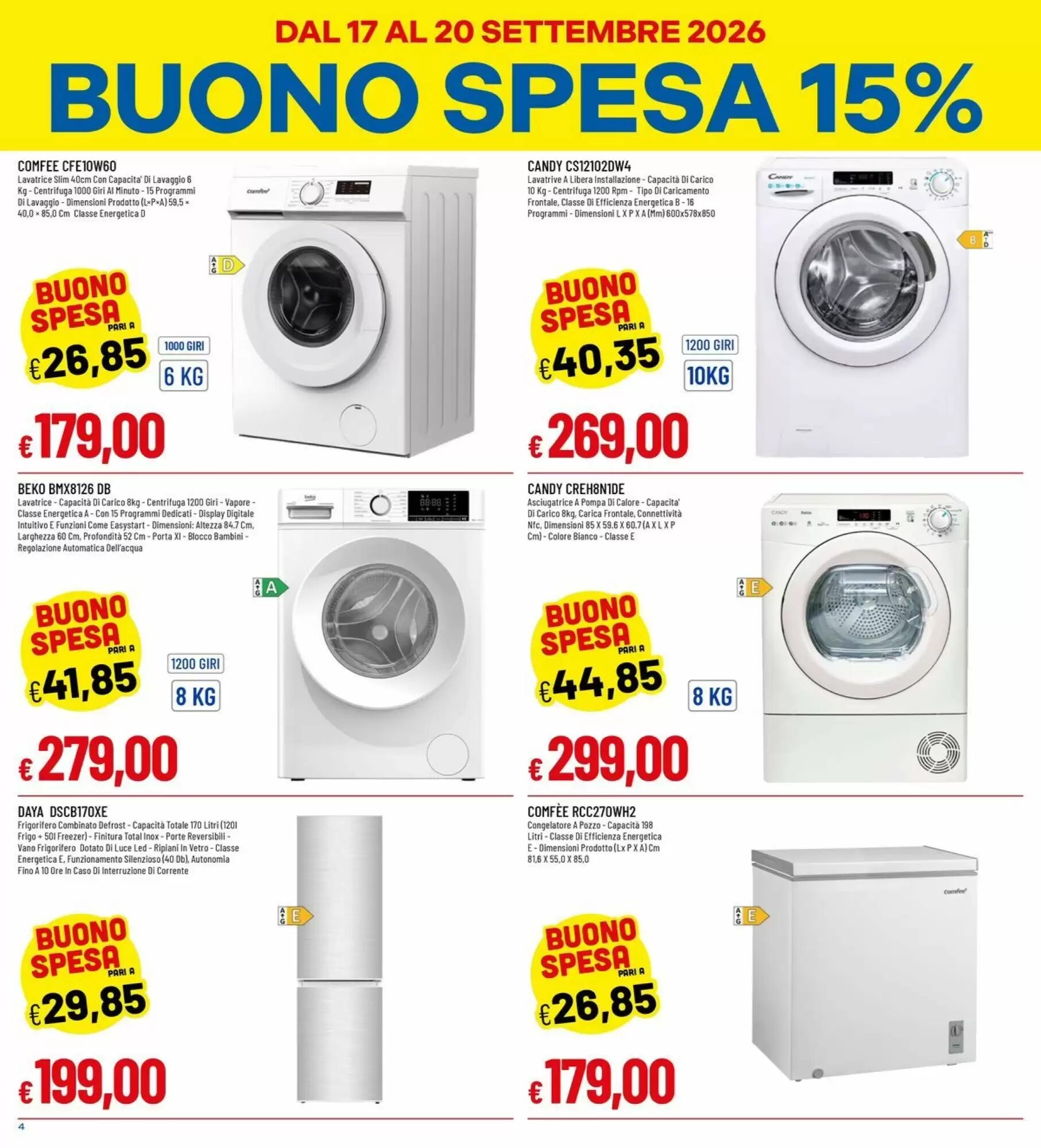 Volantino promozionale IperFamila  valide dal 17/09/2026 - Pagina 4.
