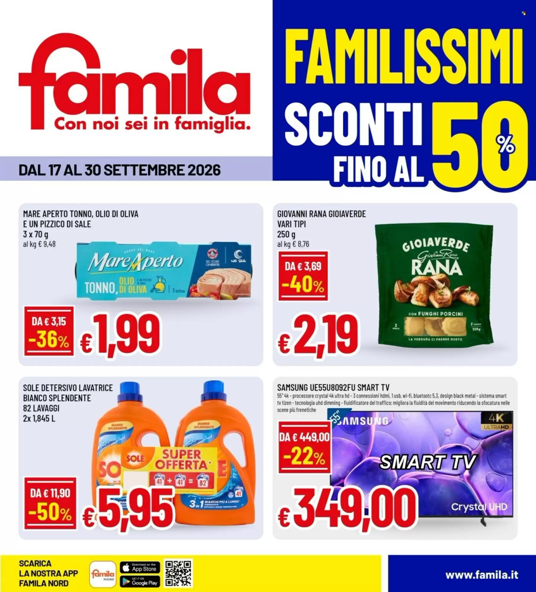 Volantino promozionale Famila valide dal 17/09/2026 - Pagina 1.