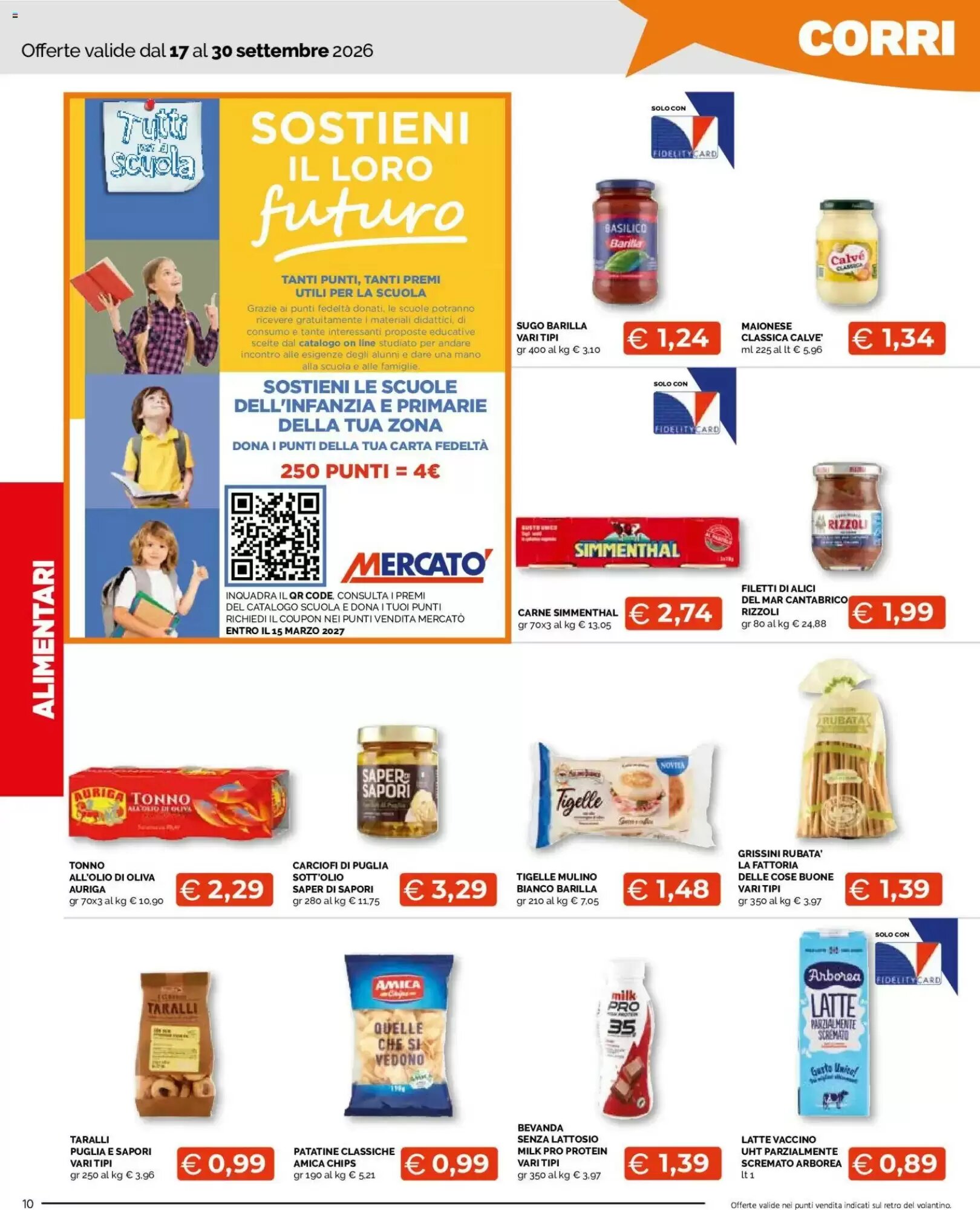 Volantino promozionale Mercatò  valide dal 17/09/2026 - Pagina 10.