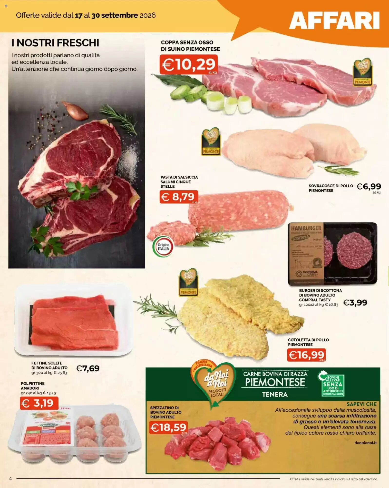 Volantino promozionale Mercatò  valide dal 17/09/2026 - Pagina 4.