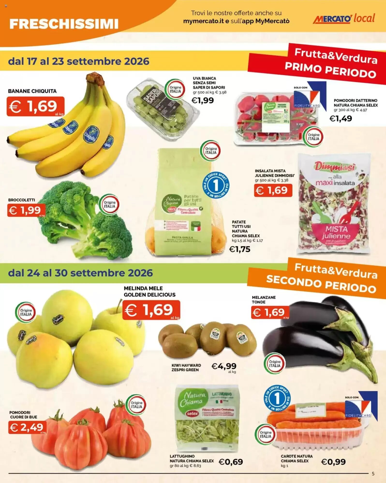 Volantino promozionale Mercatò  valide dal 17/09/2026 - Pagina 5.