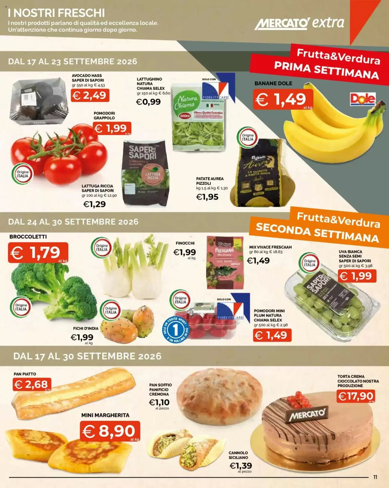 Volantino promozionale Mercatò Extra  valide dal 17/09/2026 - Pagina 11.