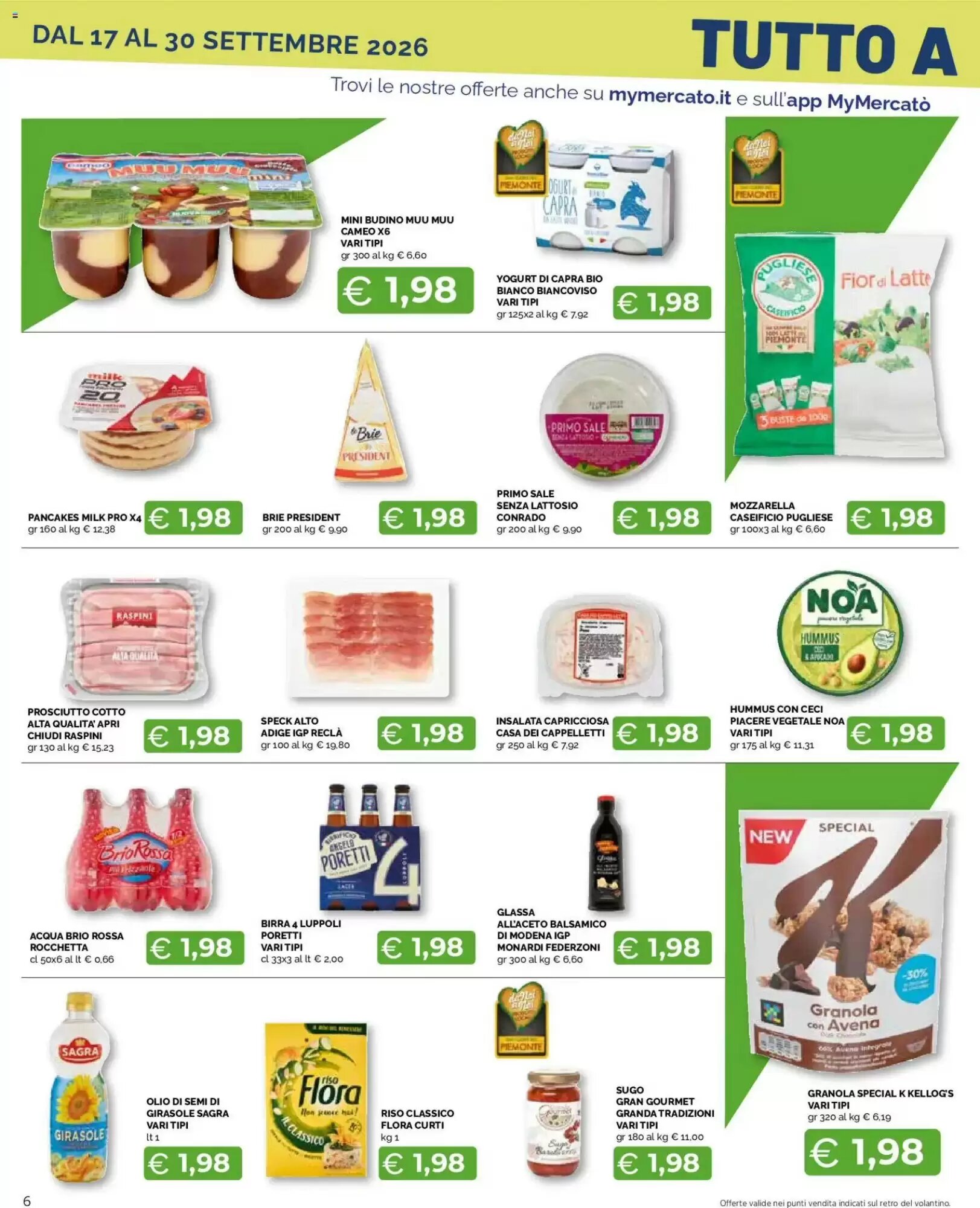 Volantino promozionale Mercatò Extra  valide dal 17/09/2026 - Pagina 6.