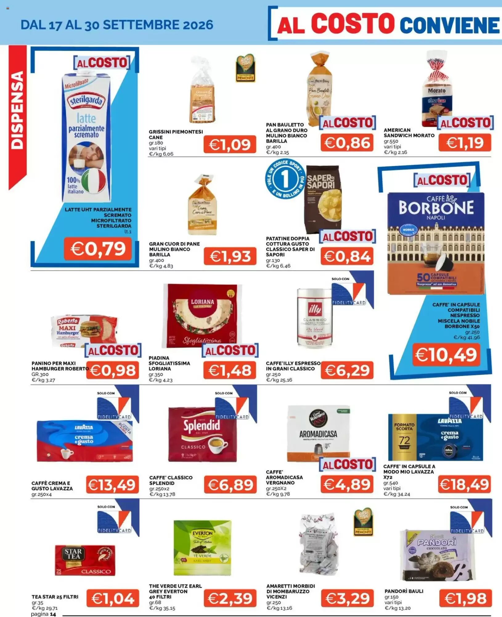 Volantino promozionale Mercatò  valide dal 17/09/2026 - Pagina 14.