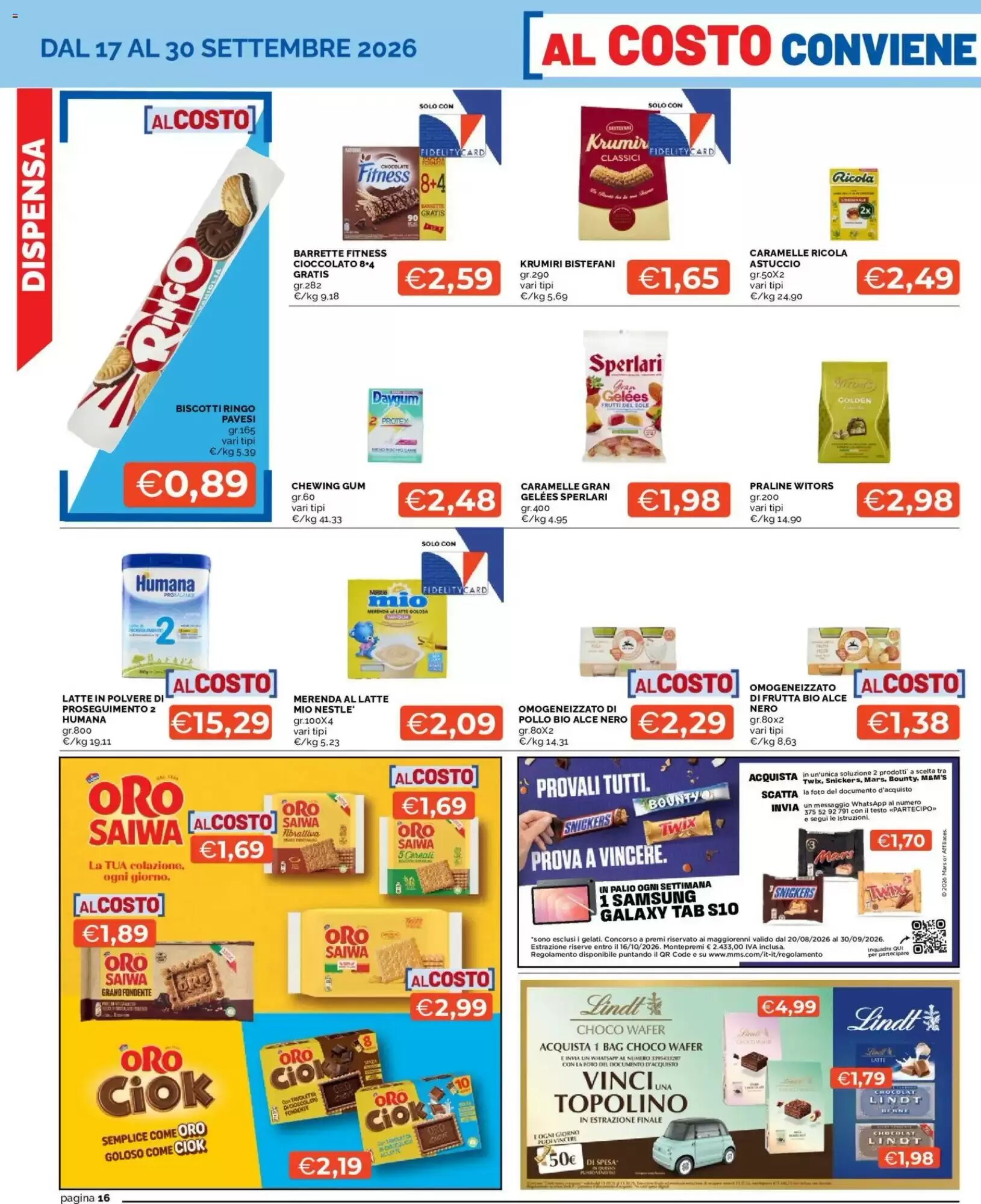 Volantino promozionale Mercatò  valide dal 17/09/2026 - Pagina 16.