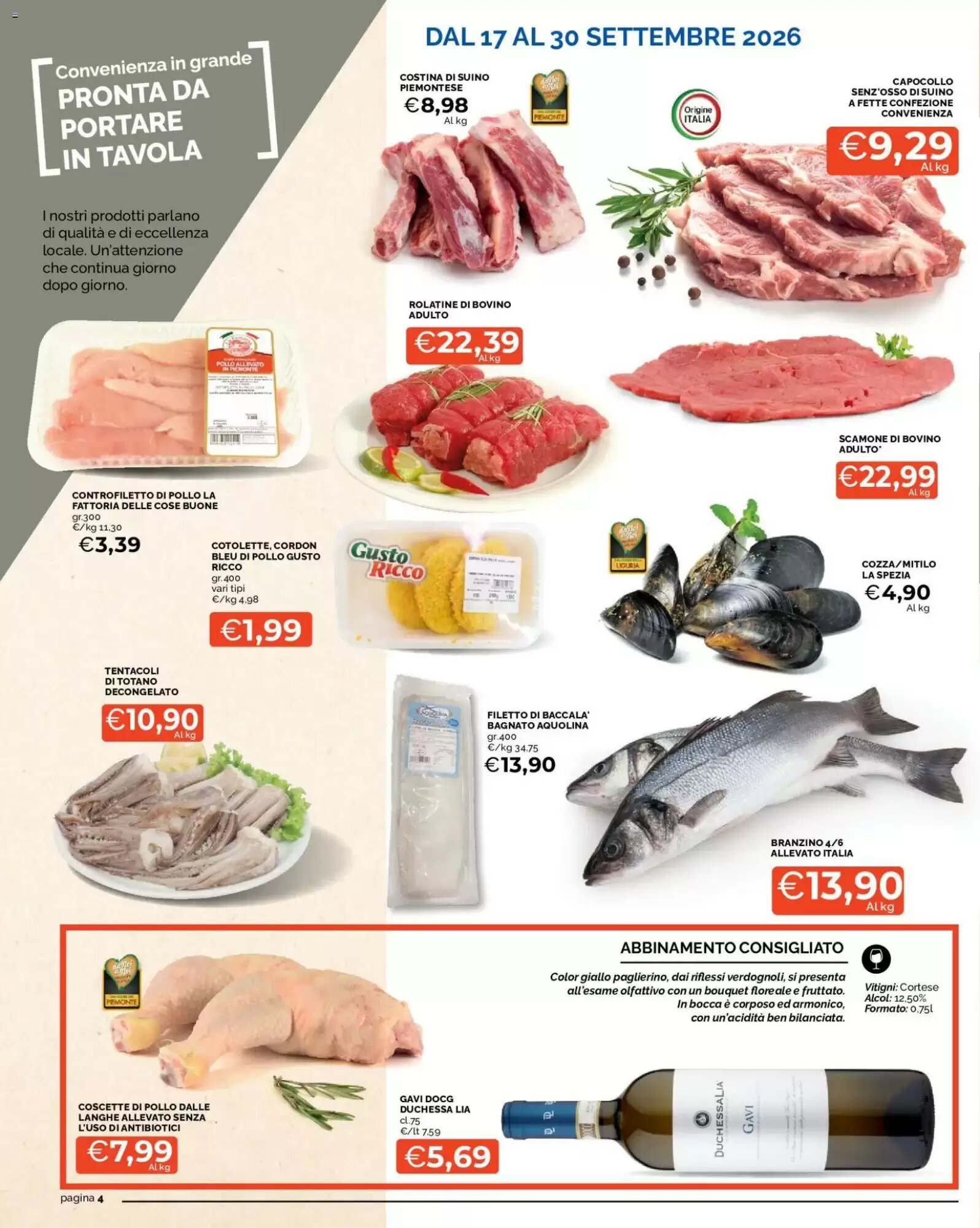 Volantino promozionale Mercatò  valide dal 17/09/2026 - Pagina 4.