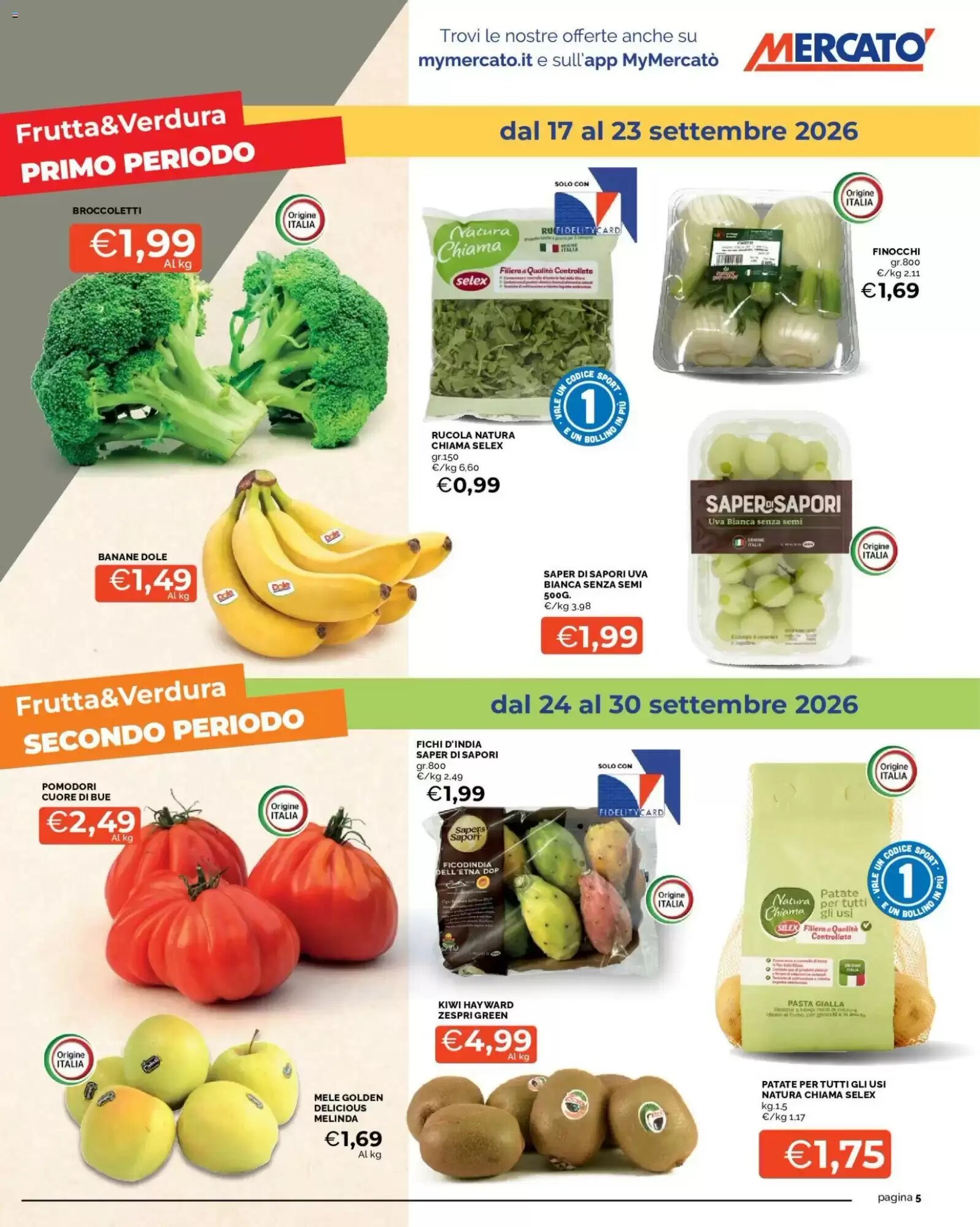 Volantino promozionale Mercatò  valide dal 17/09/2026 - Pagina 5.