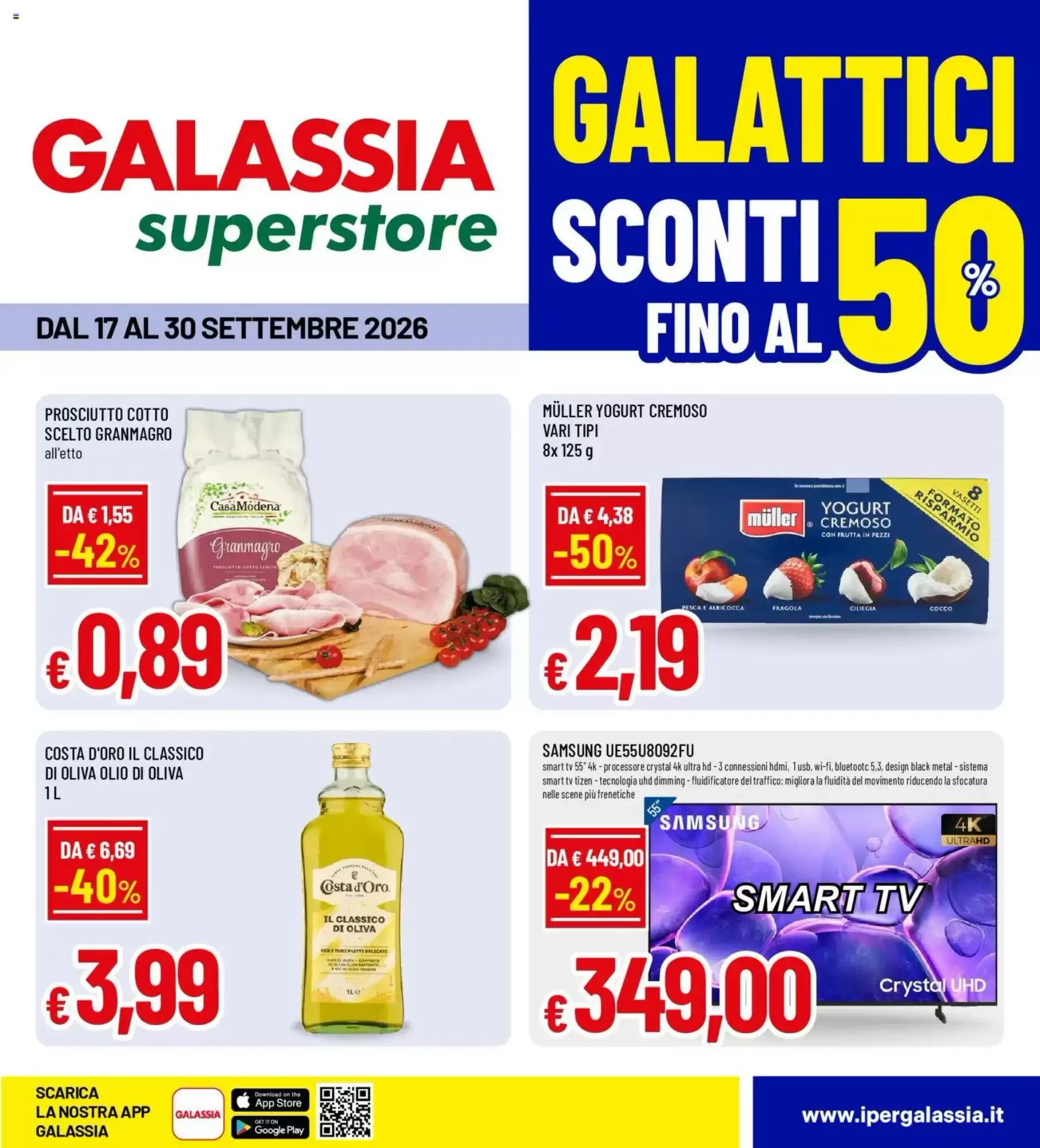 Volantino promozionale Galassia superstore valide dal 17/09/2026 - Pagina 1.