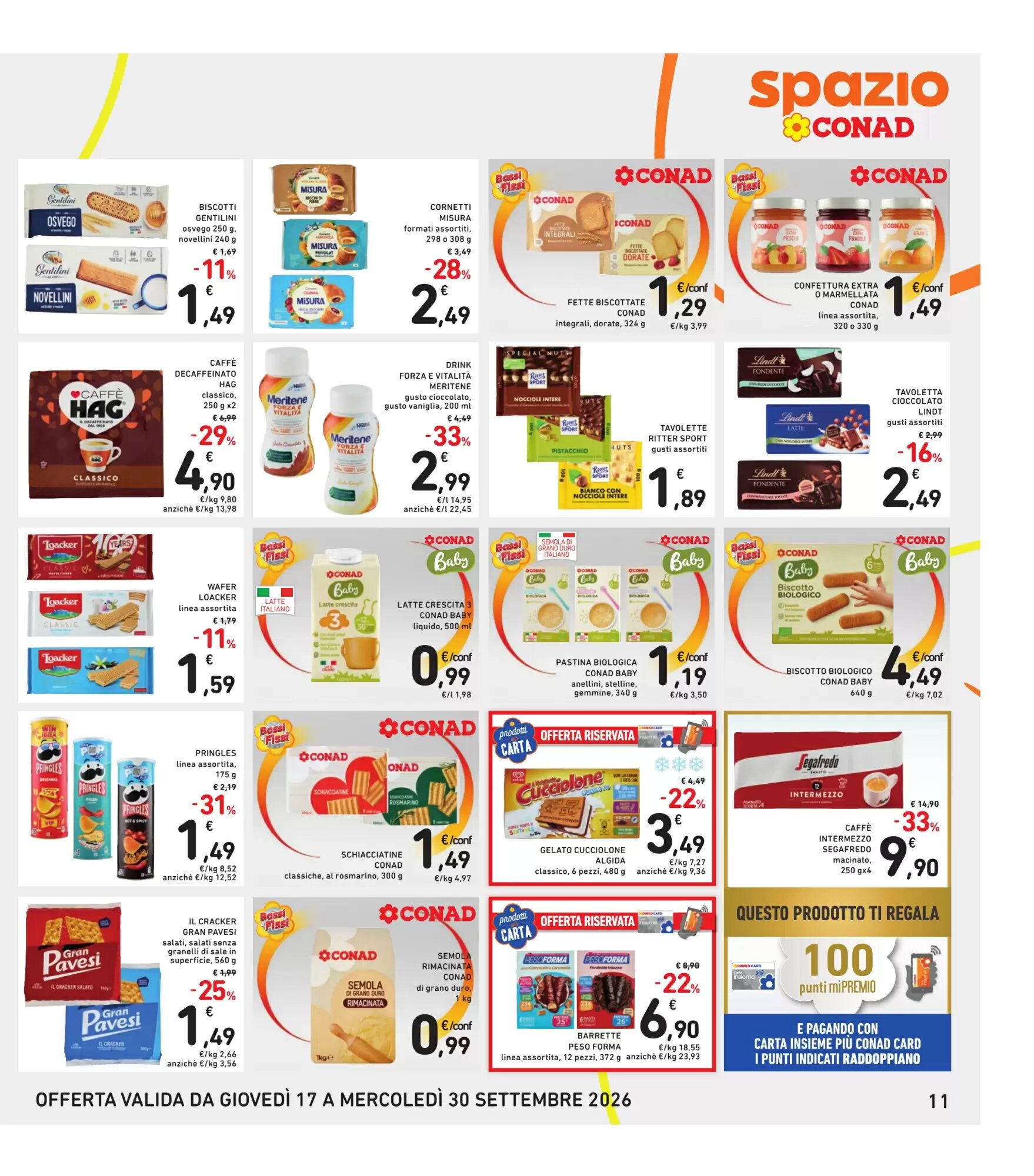 Volantino promozionale Spazio Conad  valide dal 17/09/2026 - Pagina 11.