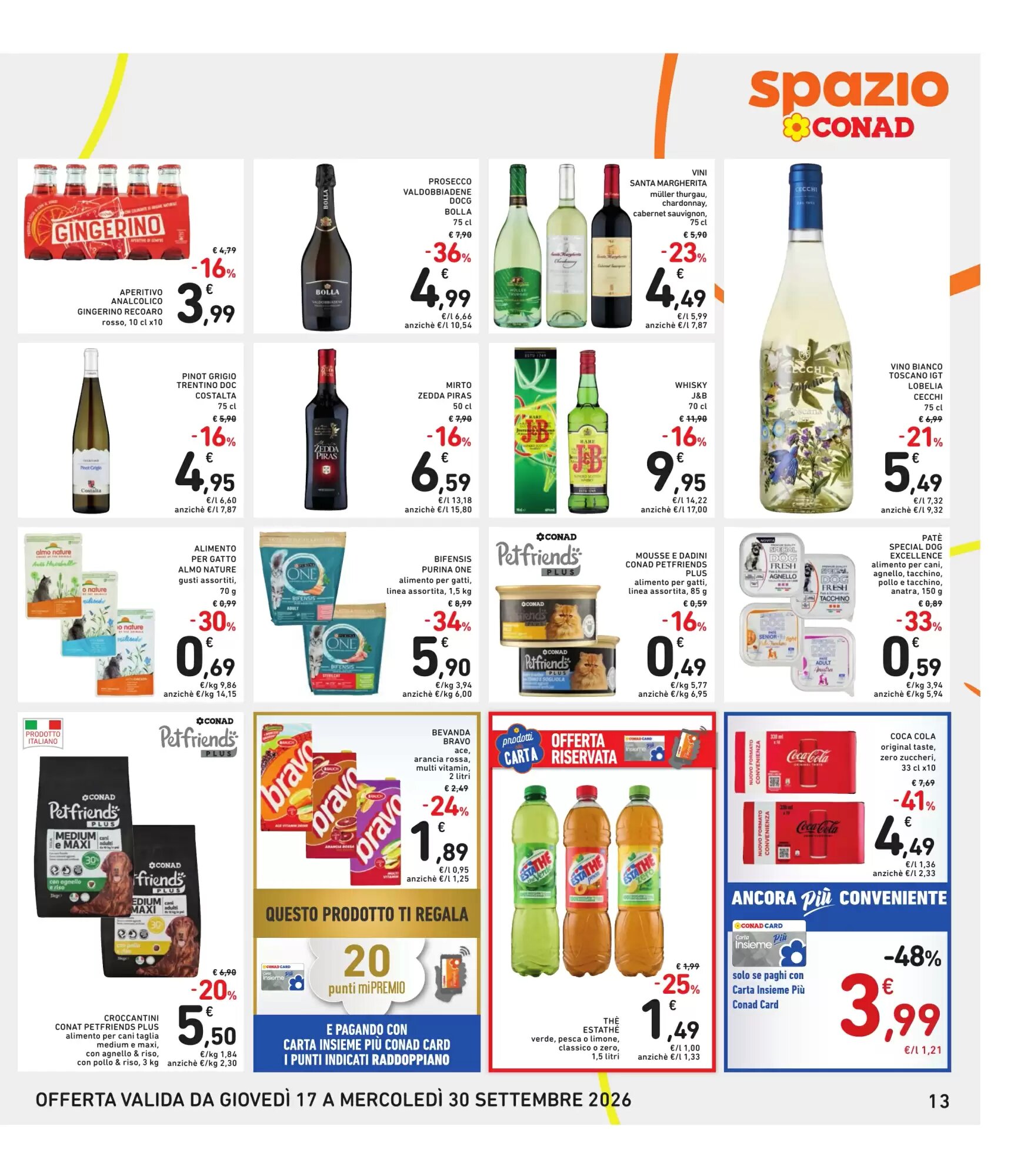 Volantino promozionale Spazio Conad  valide dal 17/09/2026 - Pagina 13.