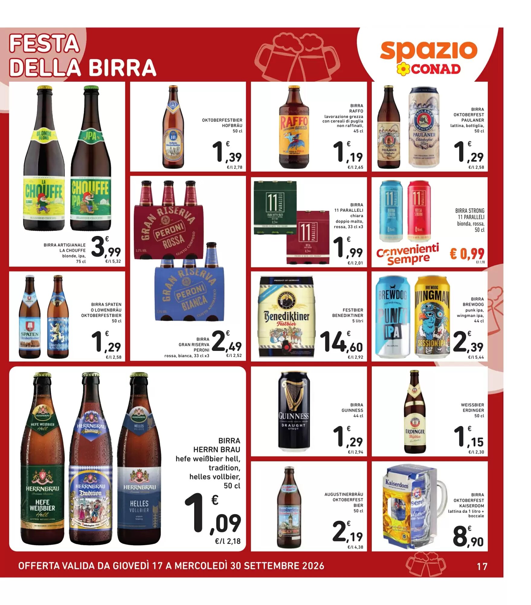 Volantino promozionale Spazio Conad  valide dal 17/09/2026 - Pagina 17.