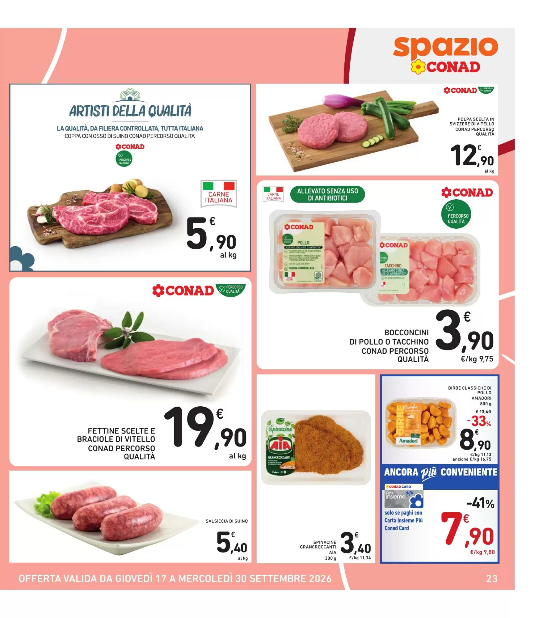 Volantino promozionale Spazio Conad  valide dal 17/09/2026 - Pagina 23.
