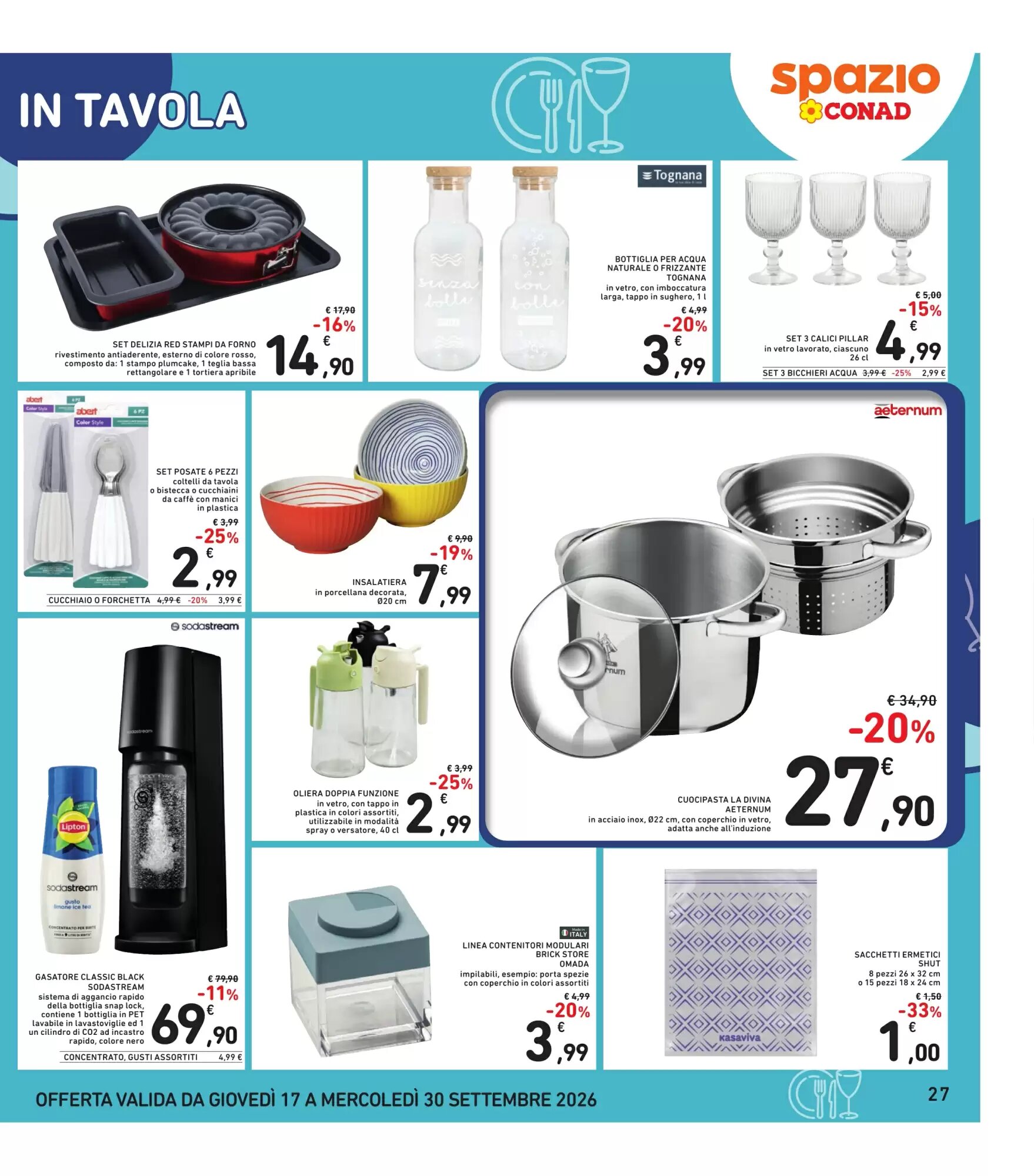 Volantino promozionale Spazio Conad  valide dal 17/09/2026 - Pagina 27.