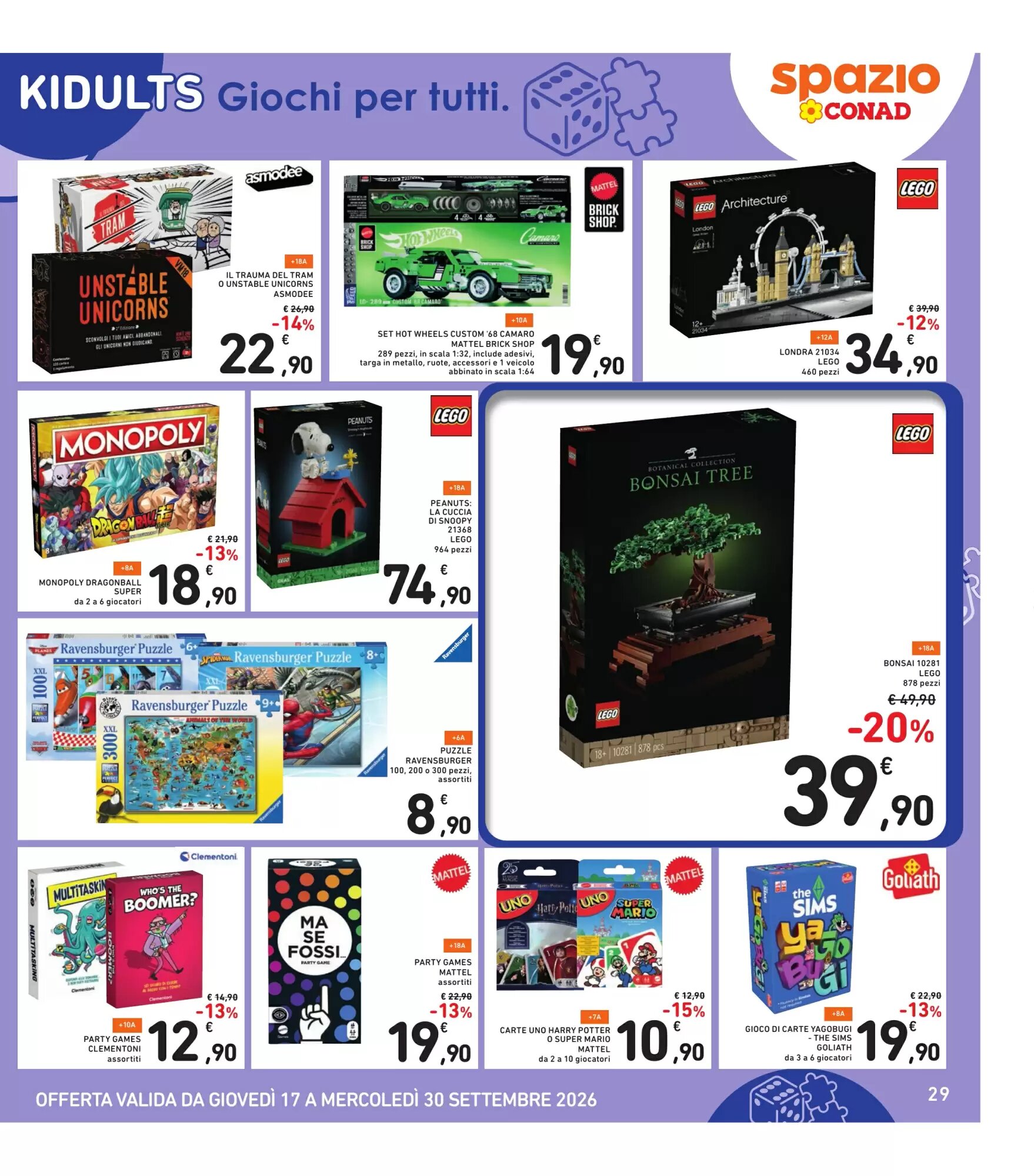 Volantino promozionale Spazio Conad  valide dal 17/09/2026 - Pagina 29.