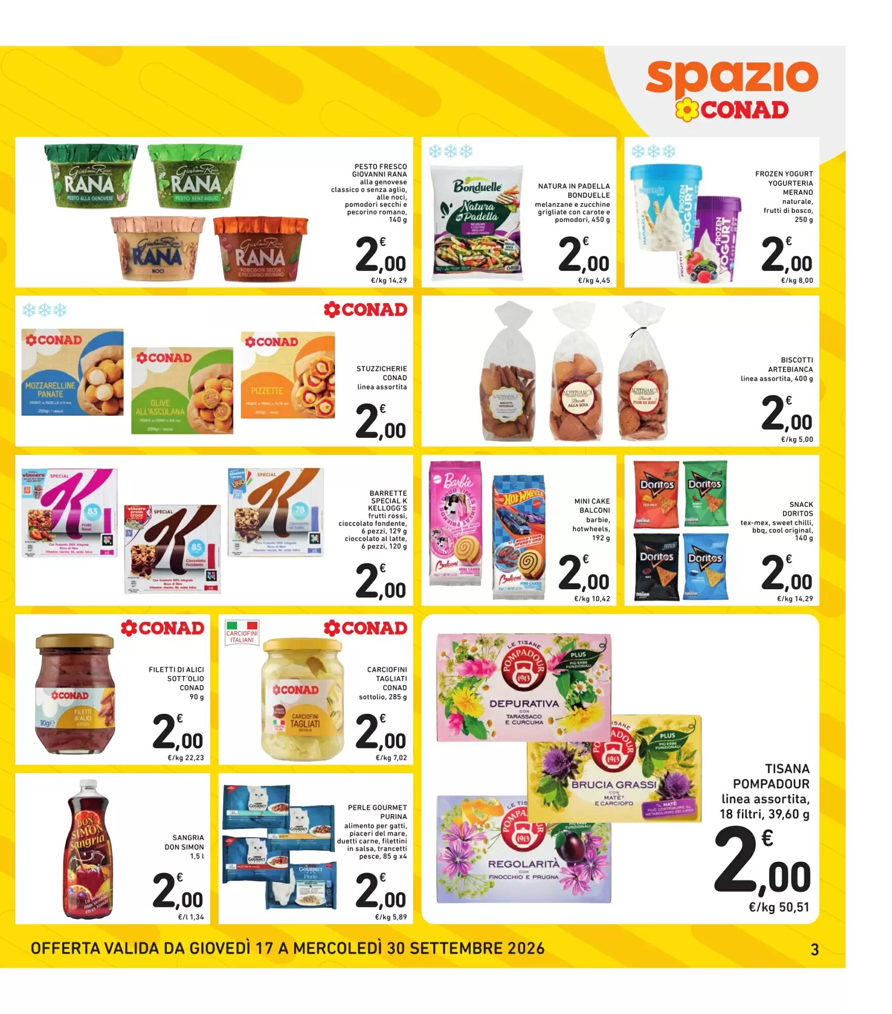 Volantino promozionale Spazio Conad  valide dal 17/09/2026 - Pagina 3.