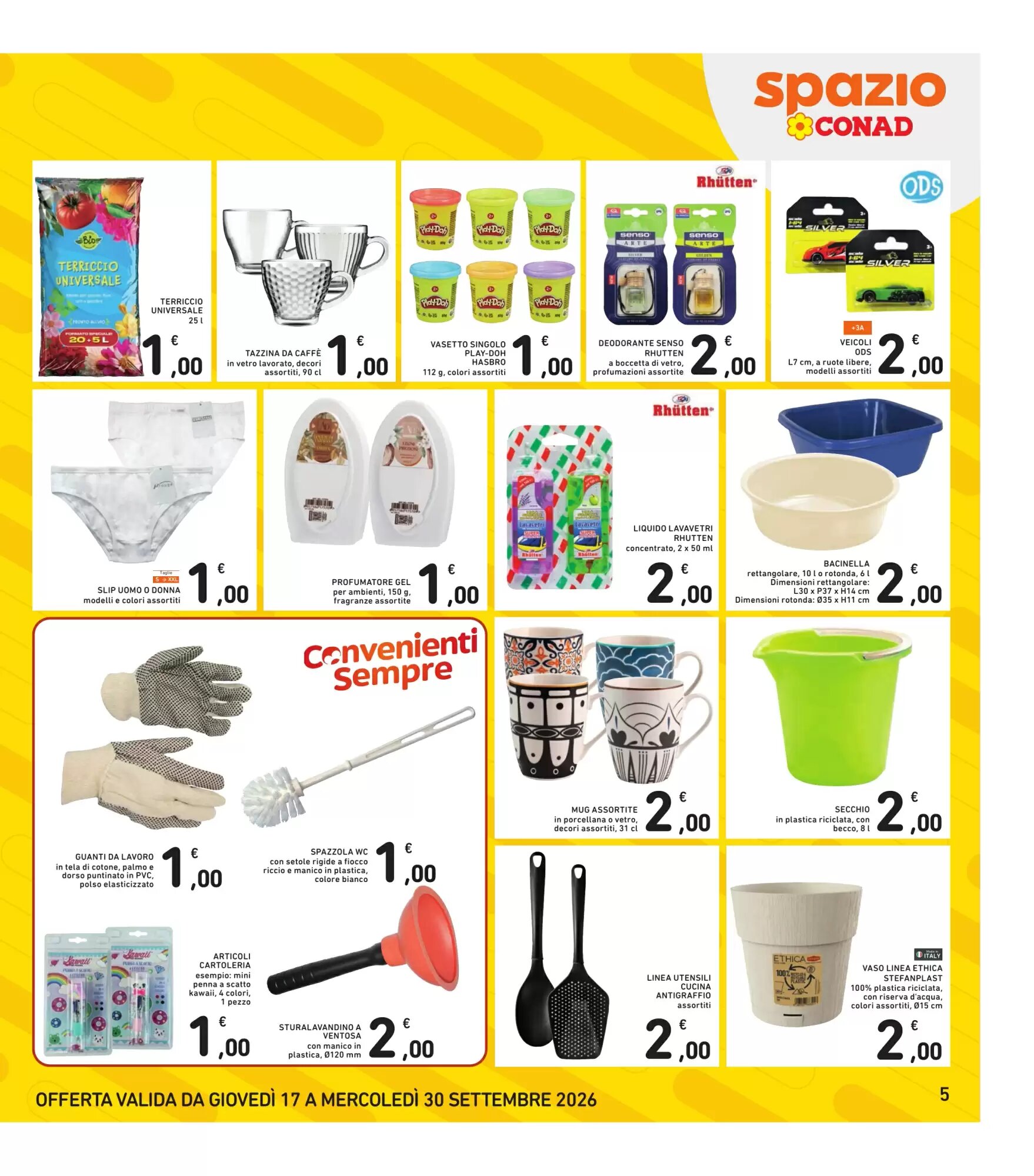 Volantino promozionale Spazio Conad  valide dal 17/09/2026 - Pagina 5.