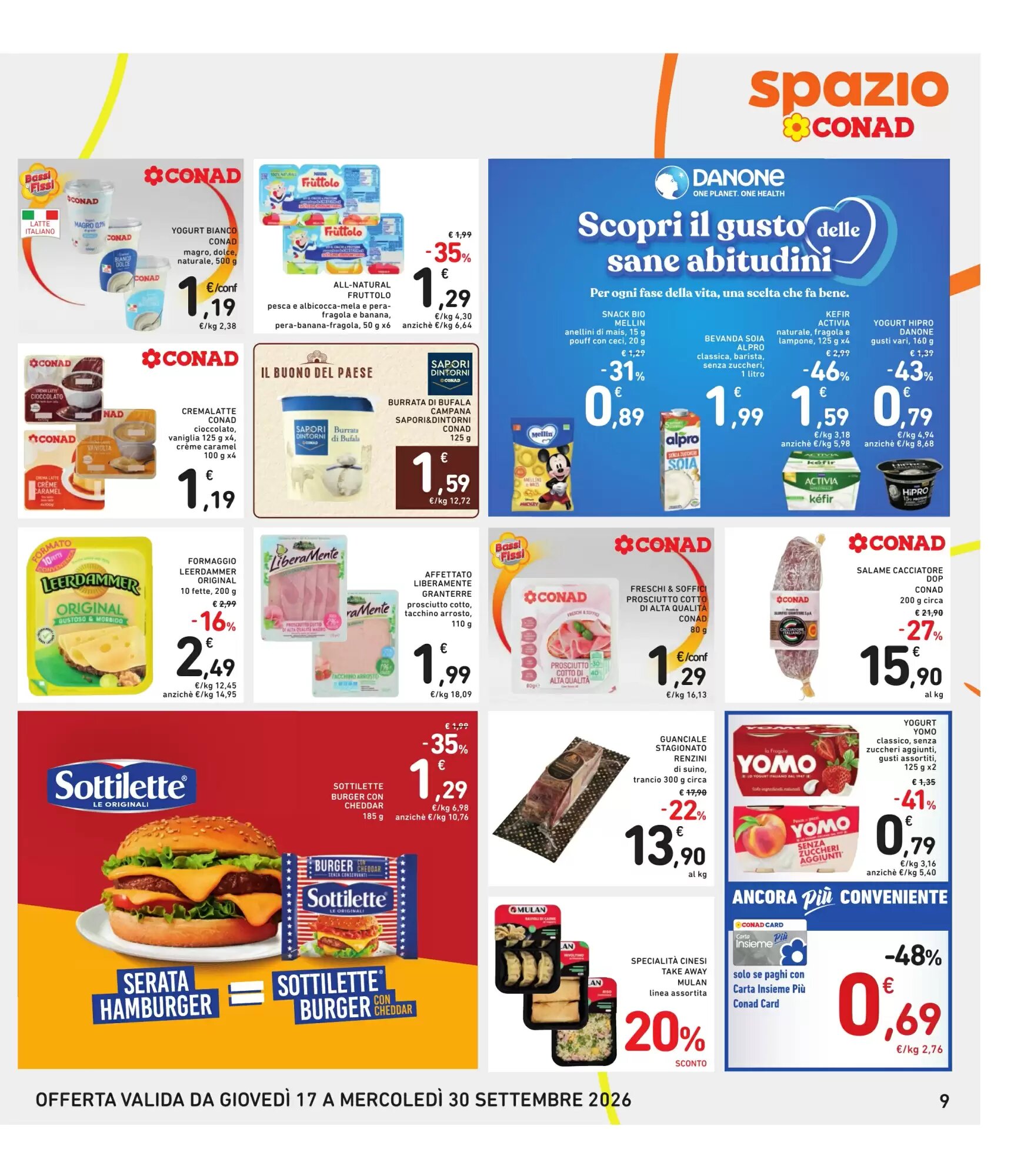 Volantino promozionale Spazio Conad  valide dal 17/09/2026 - Pagina 9.