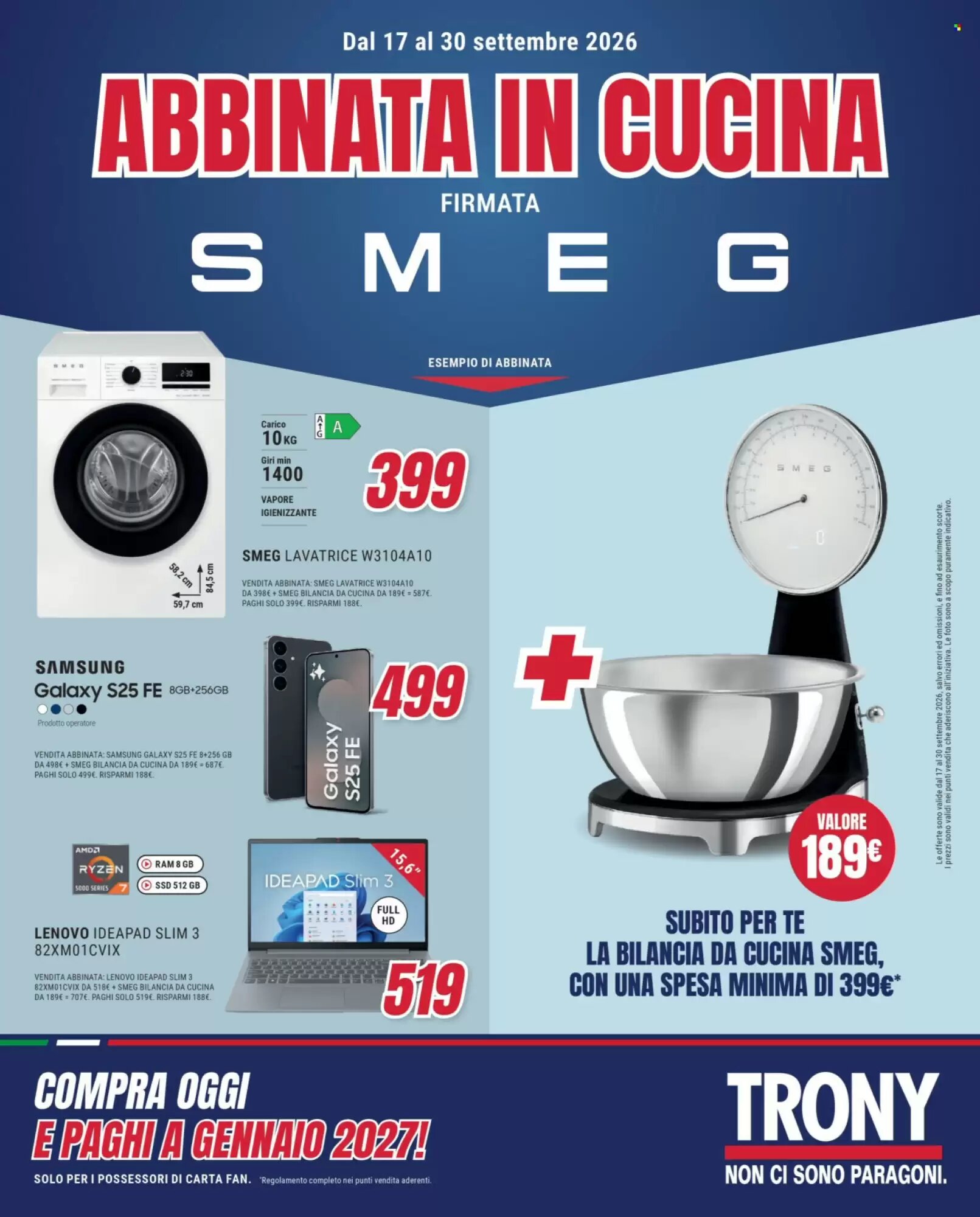 Volantino promozionale Trony valide dal 17/09/2026 - Pagina 1.