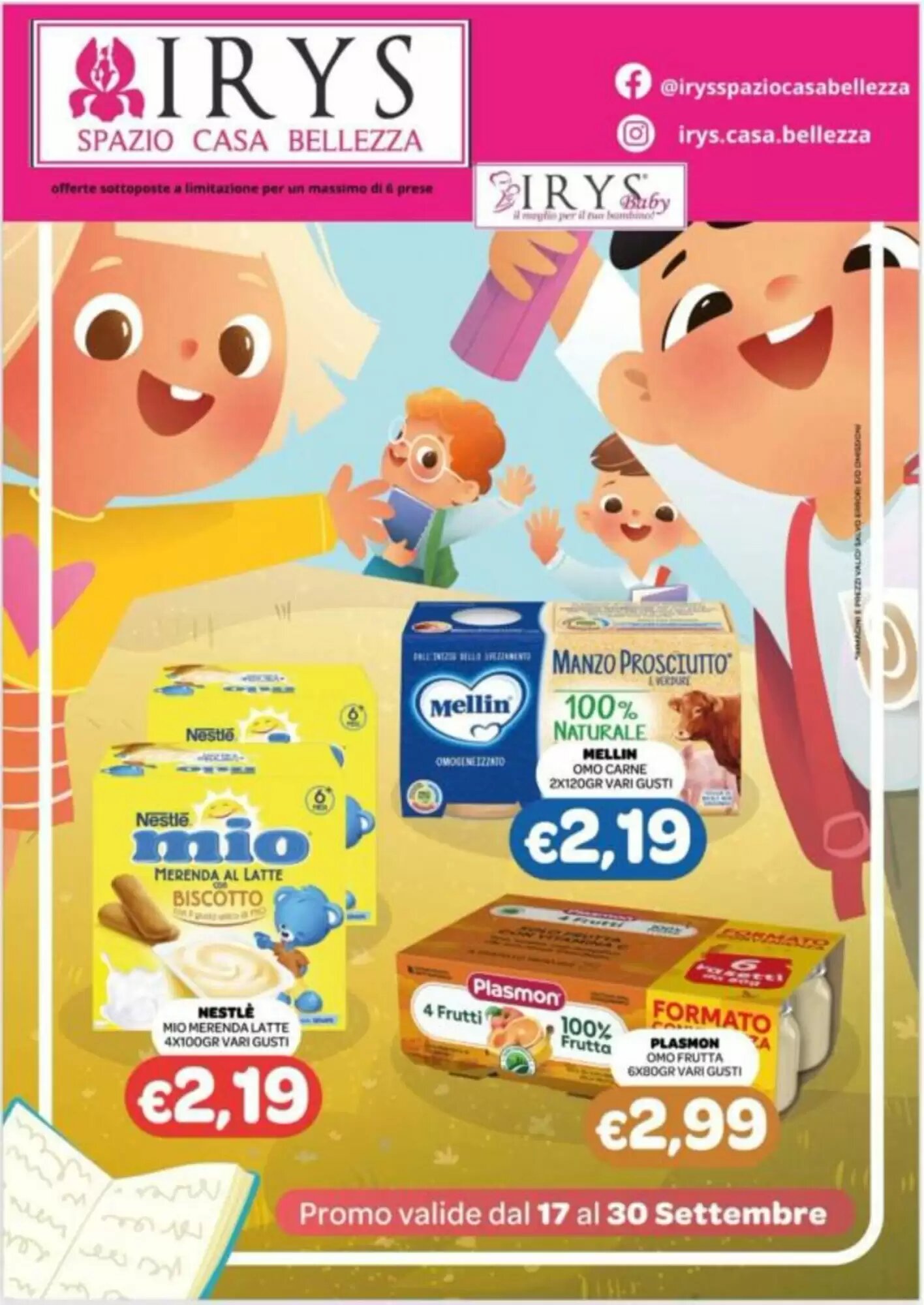 Volantino promozionale Irys valide dal 17/09/2026 - Pagina 1.
