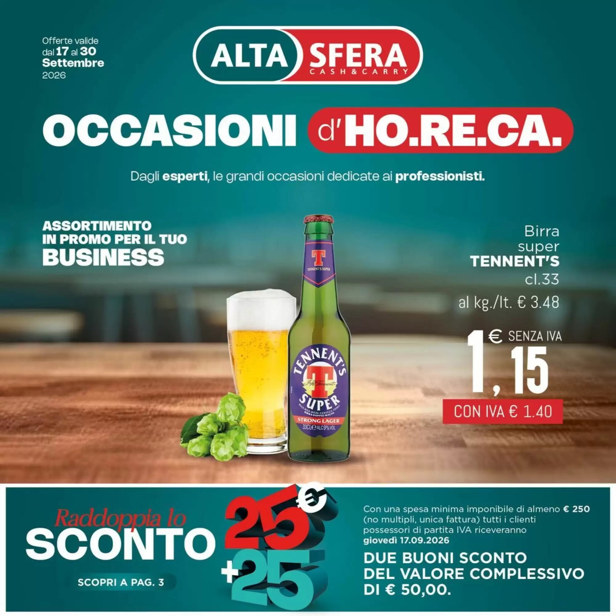 Volantino promozionale Altasfera valide dal 17/09/2026 - Pagina 1.