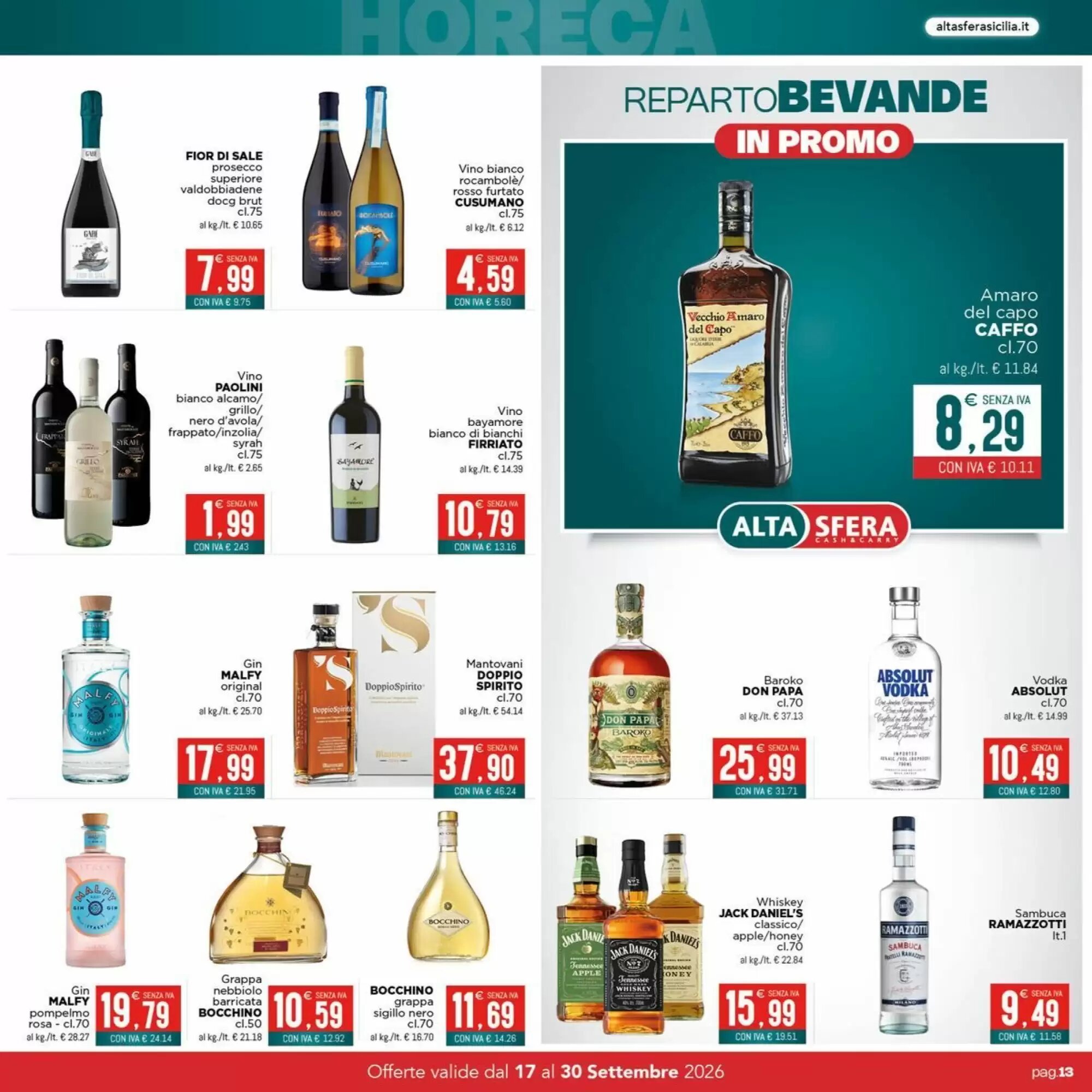 Volantino promozionale Altasfera  valide dal 17/09/2026 - Pagina 13.
