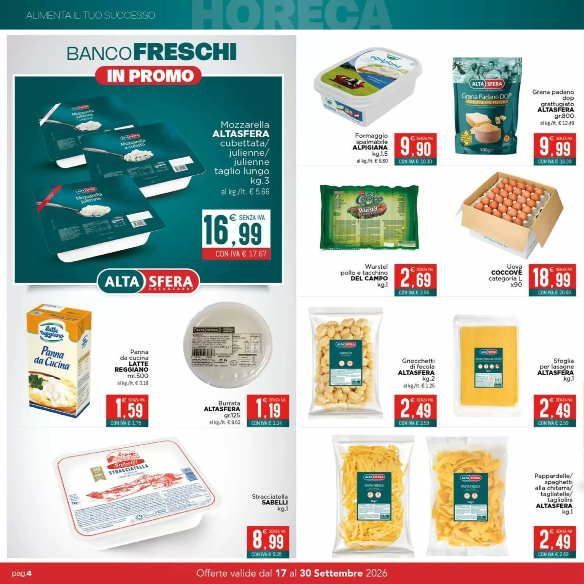Volantino promozionale Altasfera  valide dal 17/09/2026 - Pagina 4.