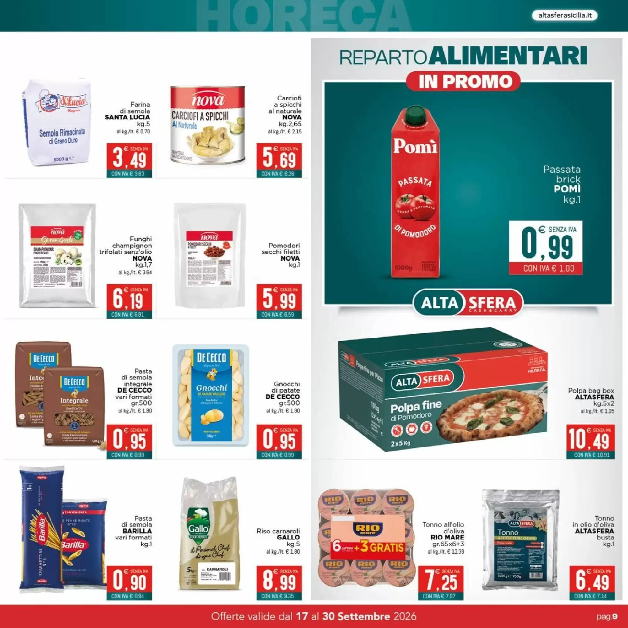 Volantino promozionale Altasfera  valide dal 17/09/2026 - Pagina 9.