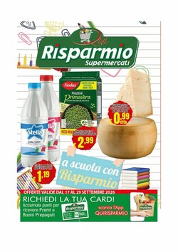 Volantino promozionale Risparmio Supermercati  valide dal 17/09/2026
