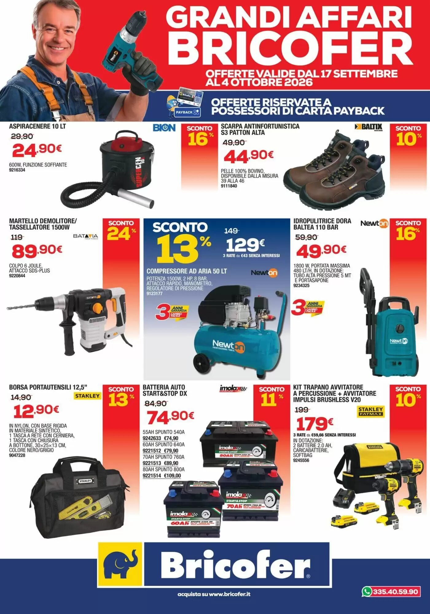 Volantino promozionale Bricofer  valide dal 17/09/2026 - Pagina 3.