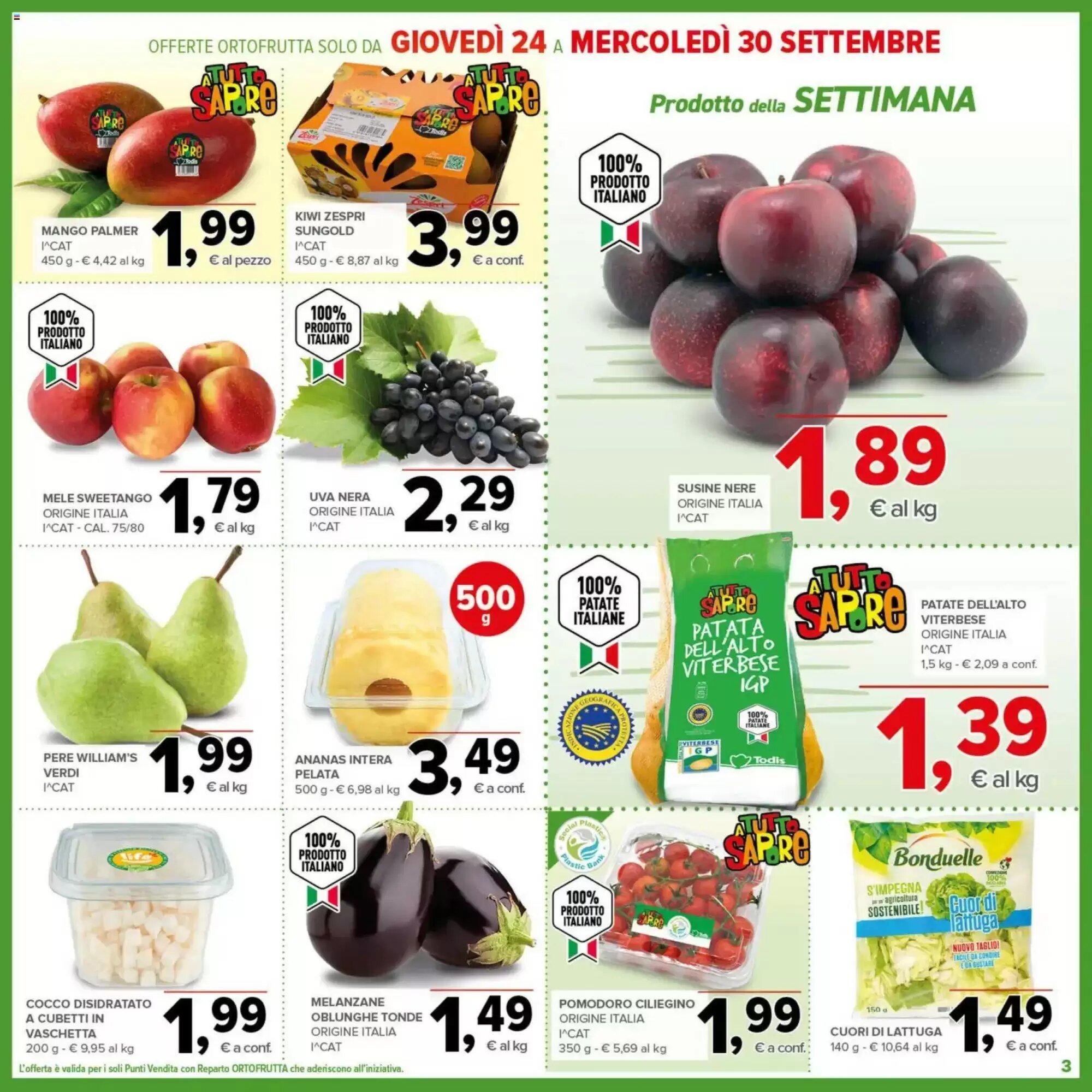 Volantino promozionale Todis  valide dal 17/09/2026 - Pagina 3.