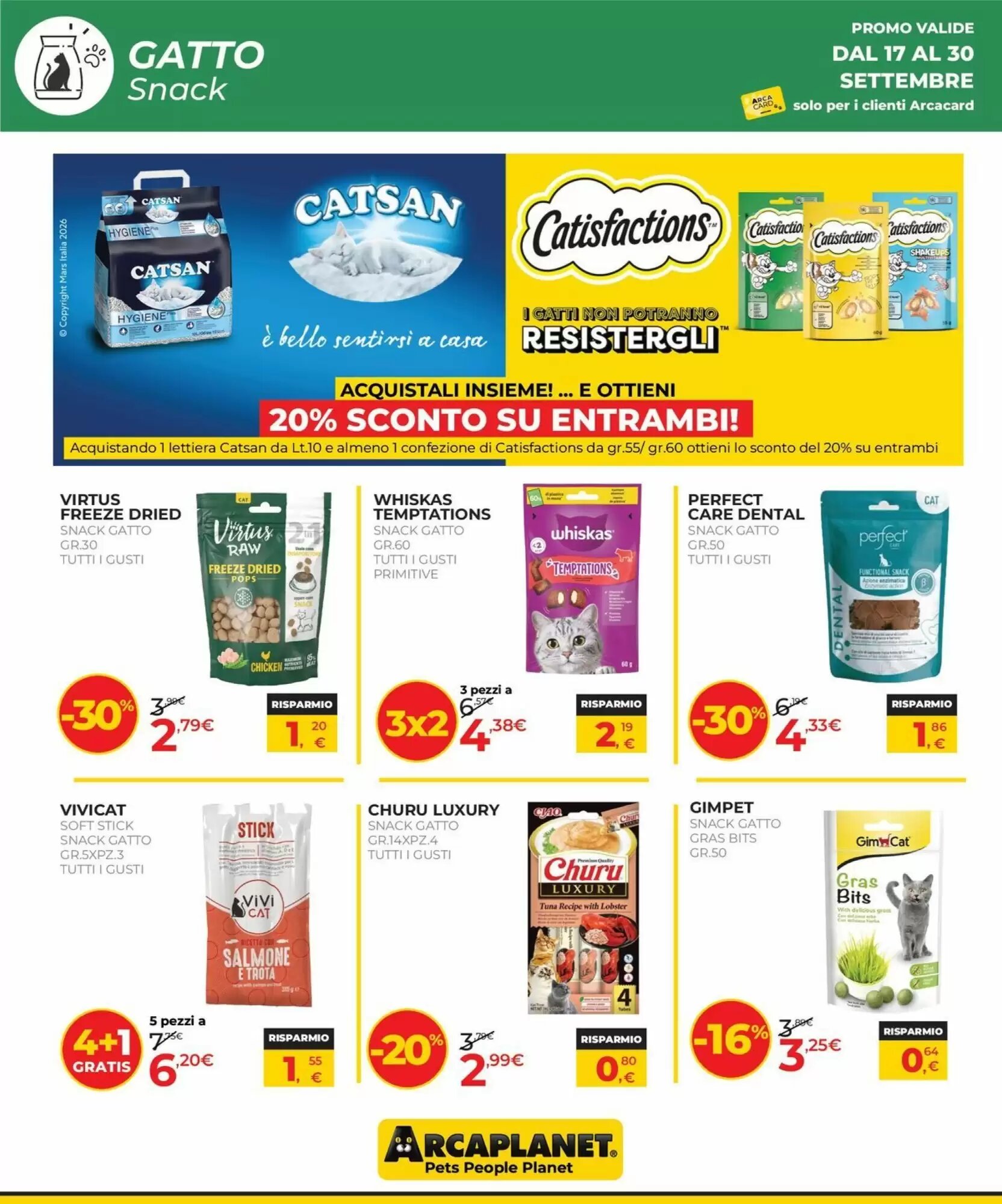 Volantino promozionale Arcaplanet  valide dal 17/09/2026 - Pagina 10.