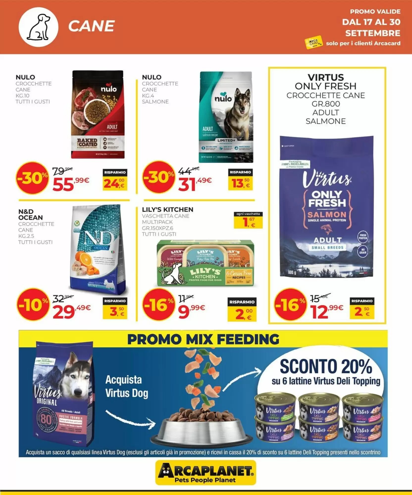 Volantino promozionale Arcaplanet  valide dal 17/09/2026 - Pagina 12.